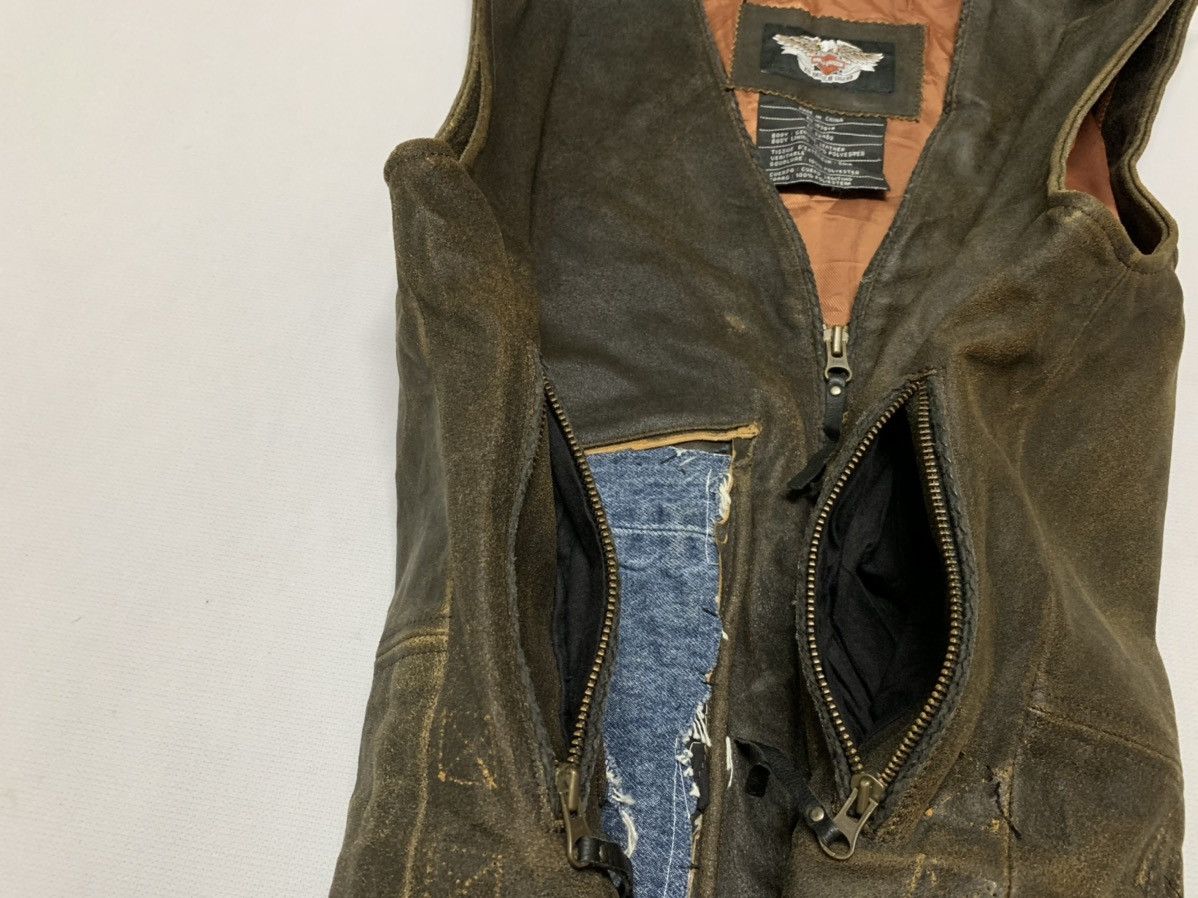 Harley Davidson HARLEY DAVIDSON Leather Jacket - Motorcycle Jacket Size US M / EU 48-50 / 2 - 6 Thumbnail