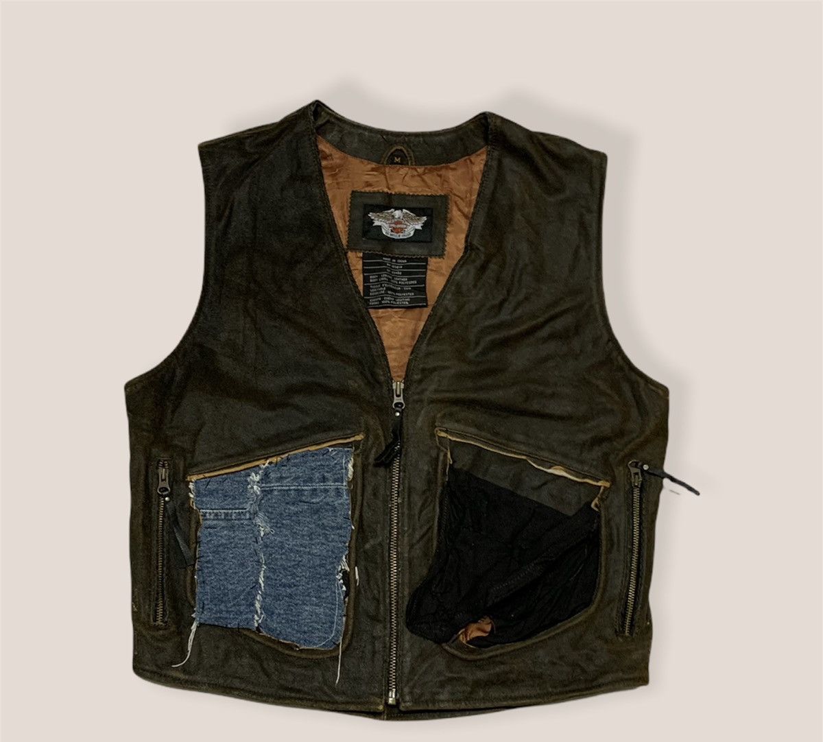 Harley Davidson HARLEY DAVIDSON Leather Jacket - Motorcycle Jacket Size US M / EU 48-50 / 2 - 3 Thumbnail