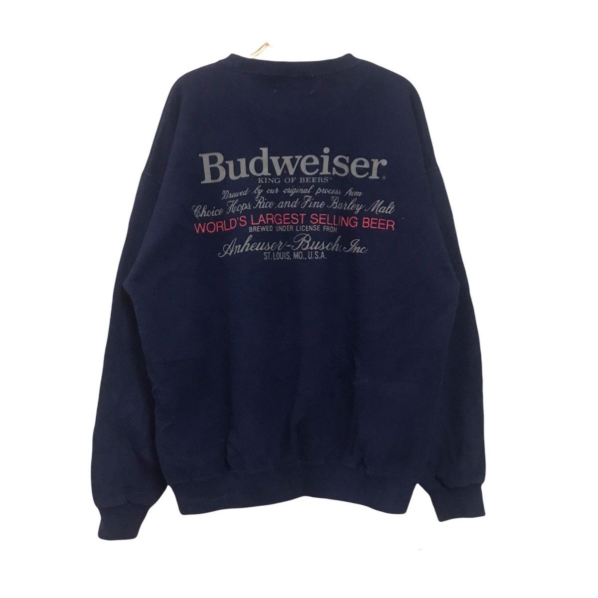 Budweiser Vintage Budweiser Sweatshirt Spellout Size US L / EU 52-54 / 3 - 1 Thumbnail
