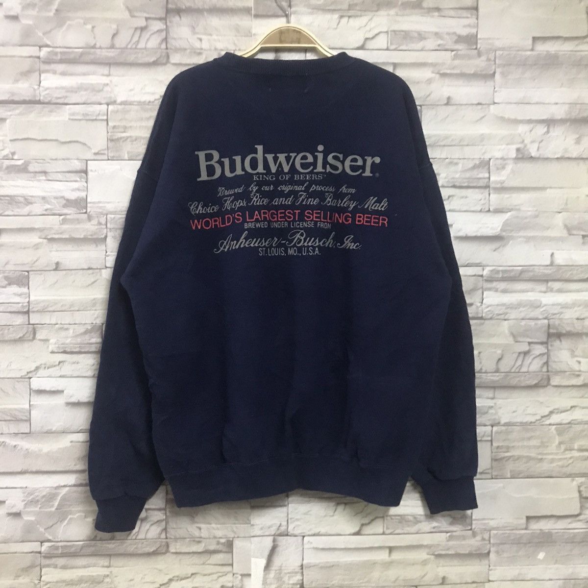 Budweiser Vintage Budweiser Sweatshirt Spellout Size US L / EU 52-54 / 3 - 6 Thumbnail