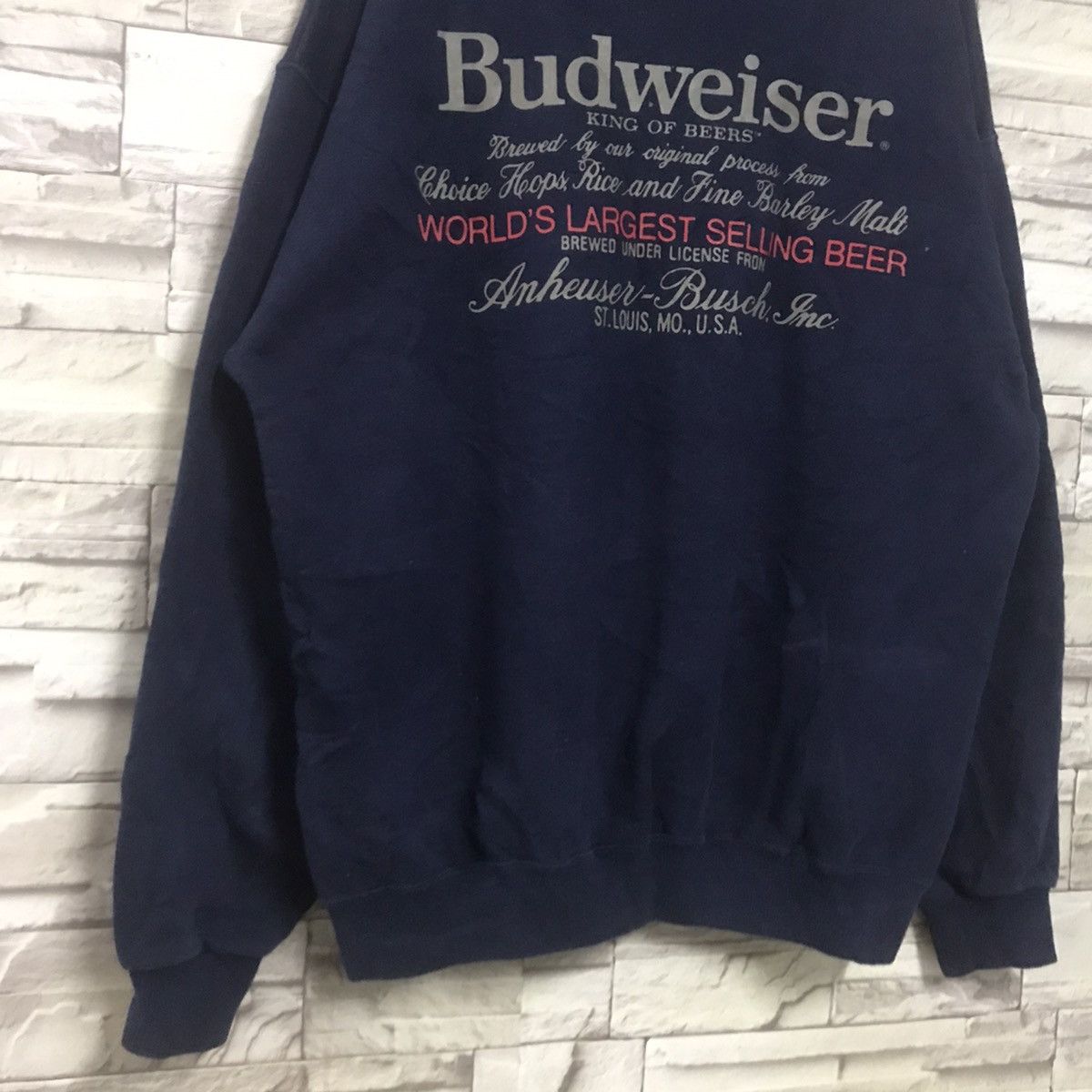 Budweiser Vintage Budweiser Sweatshirt Spellout Size US L / EU 52-54 / 3 - 7 Thumbnail