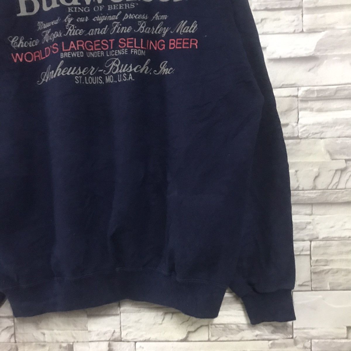 Budweiser Vintage Budweiser Sweatshirt Spellout Size US L / EU 52-54 / 3 - 8 Thumbnail