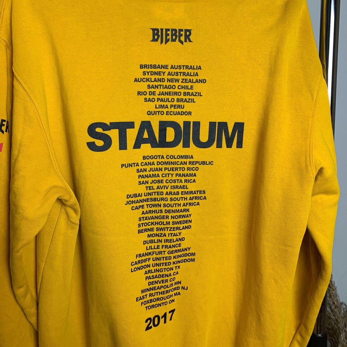Justin Bieber Justin Bieber x H&M Stadium Tour Printed Hooded Sweat Hoodie Size US M / EU 48-50 / 2 - 8 Thumbnail