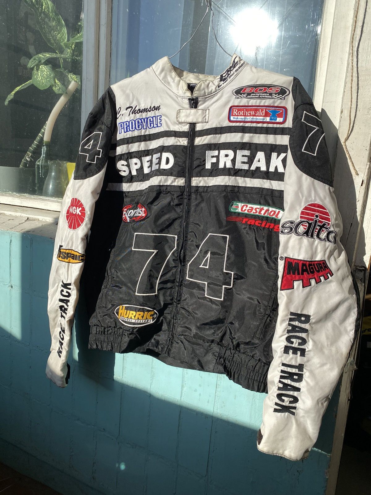 Racing × Vintage Vintage Racing Jacket Fast line Speed Freak rider ...