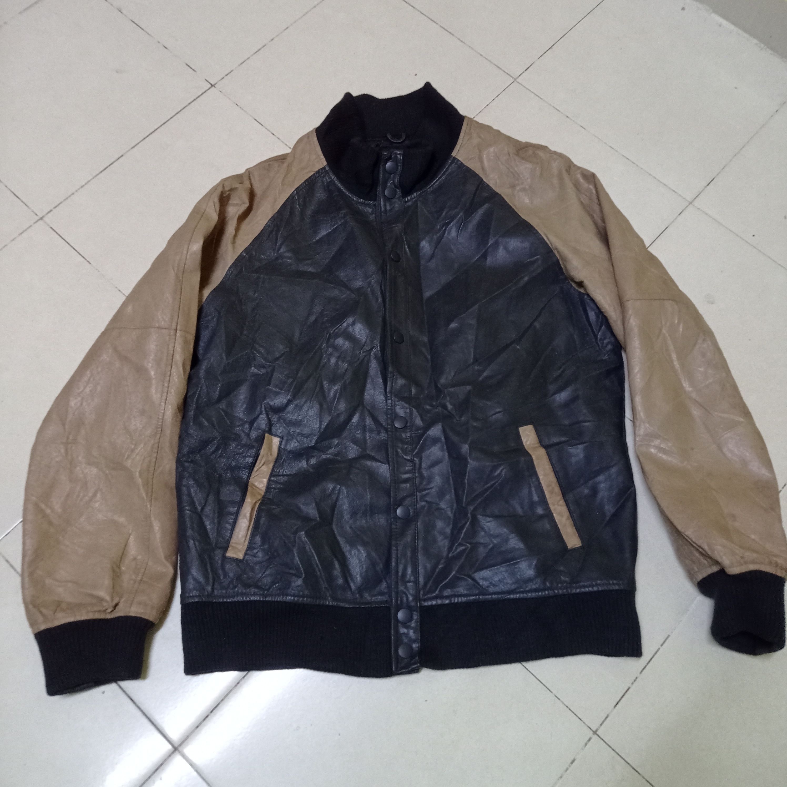 L&B HOMME LEATHER JACKET ❌ VARSITY JACKET