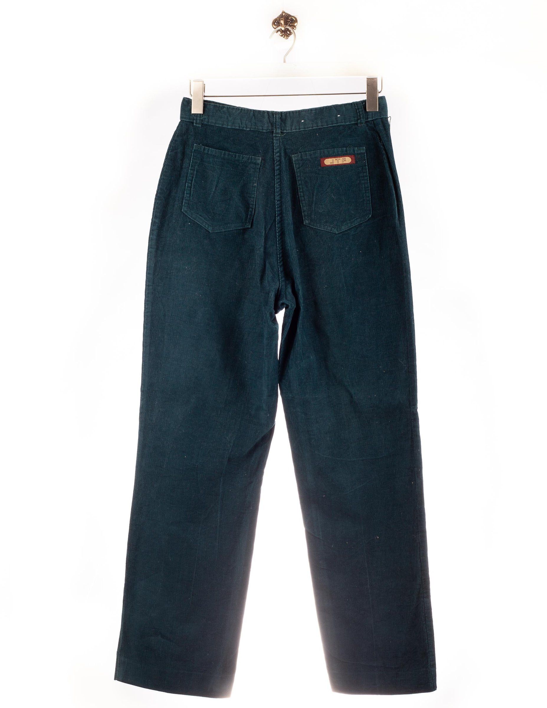 Vintage Vintage Second Hand Corduroy Pants Plain Look Tuerkis Size US 30 / EU 46 - 2 Thumbnail