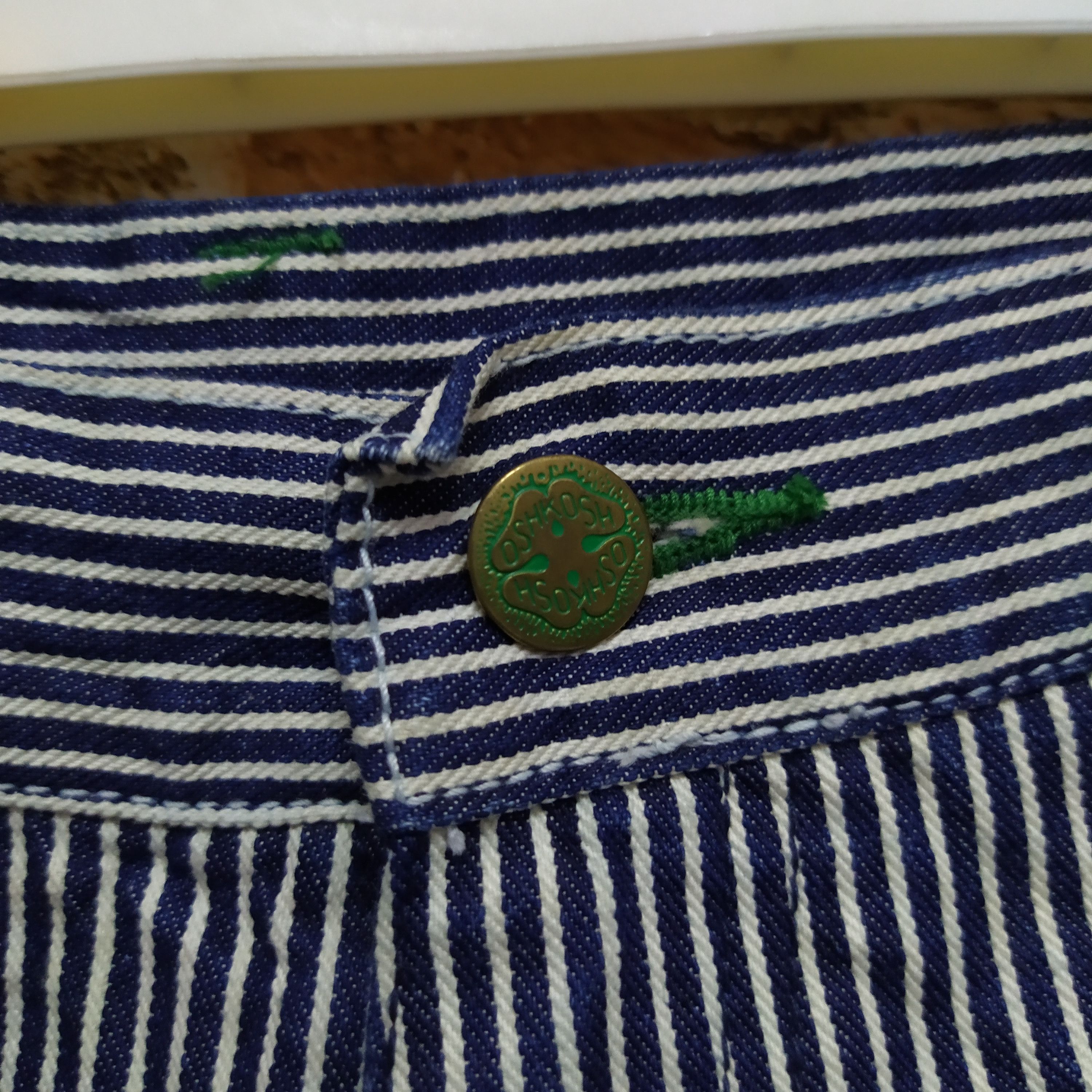 Oshkosh × Vintage OSHKOSH HICKORY CARPENTER DENIM (D223) Size US 28 / EU 44 - 6 Thumbnail
