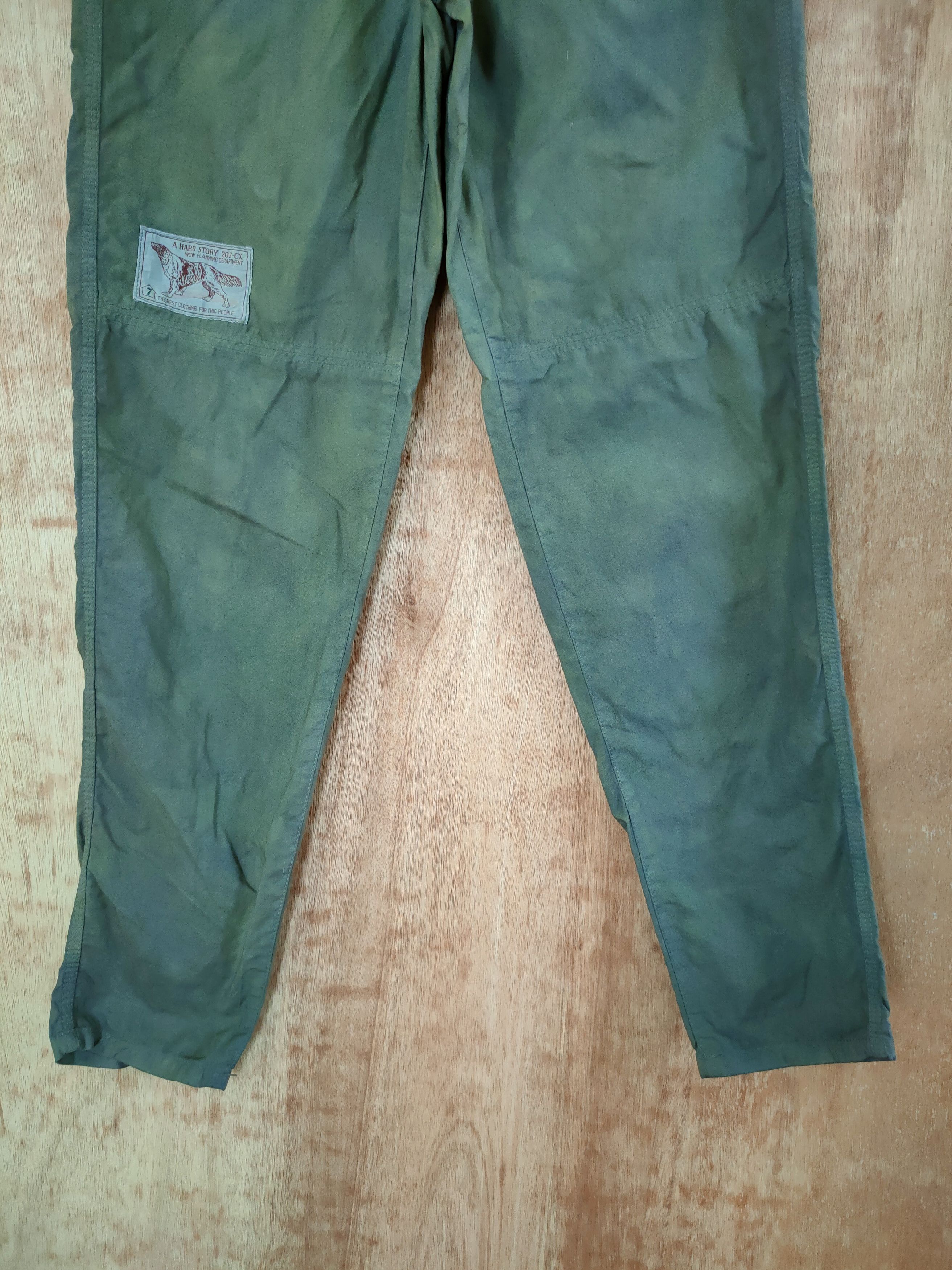 Japanese Brand SIZE 24 wow faded green multi pocket cargo pants #46- 623 Size 24" / US 00 / IT 34 - 2 Thumbnail