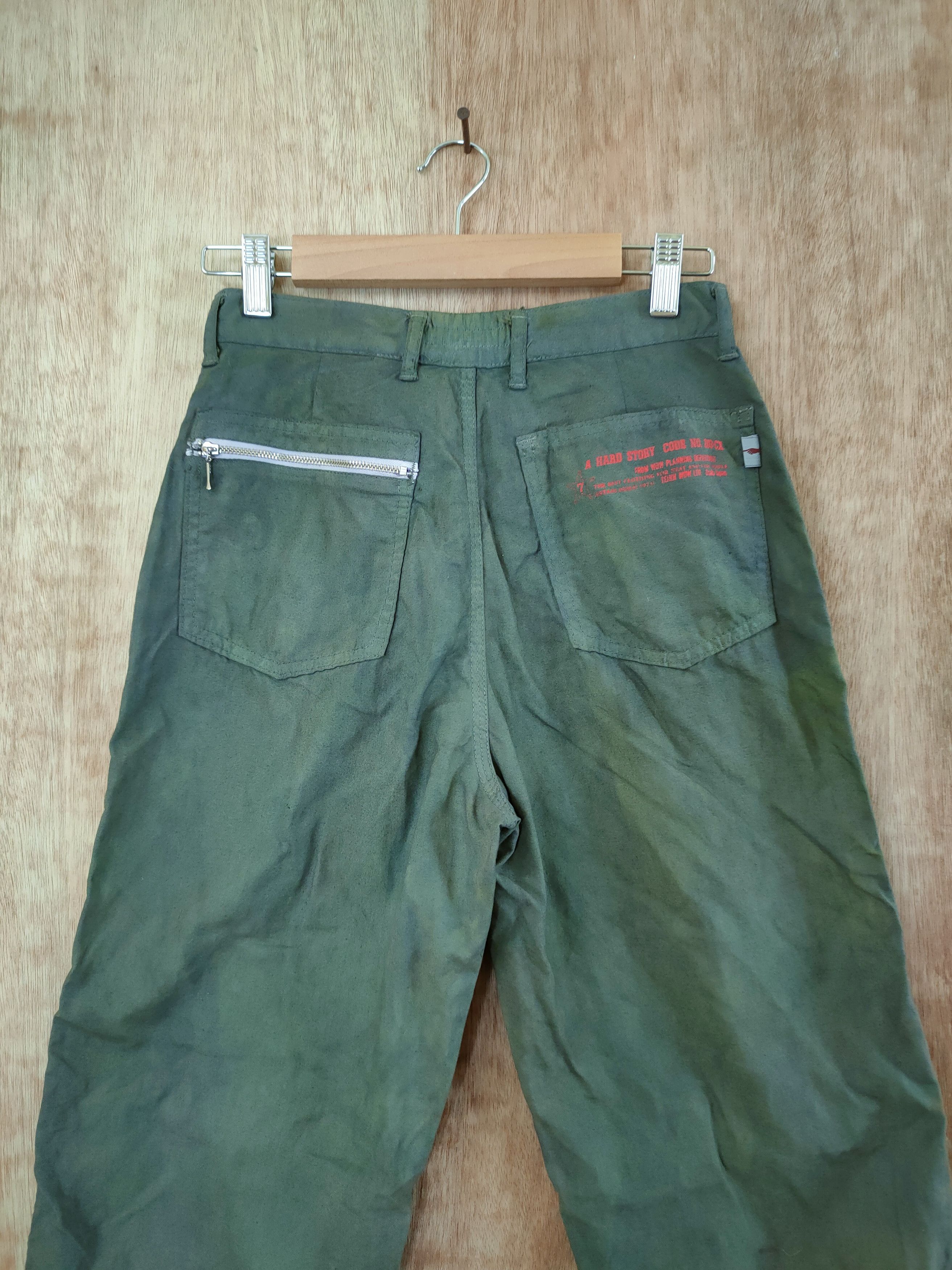 Japanese Brand SIZE 24 wow faded green multi pocket cargo pants #46- 623 Size 24" / US 00 / IT 34 - 9 Thumbnail