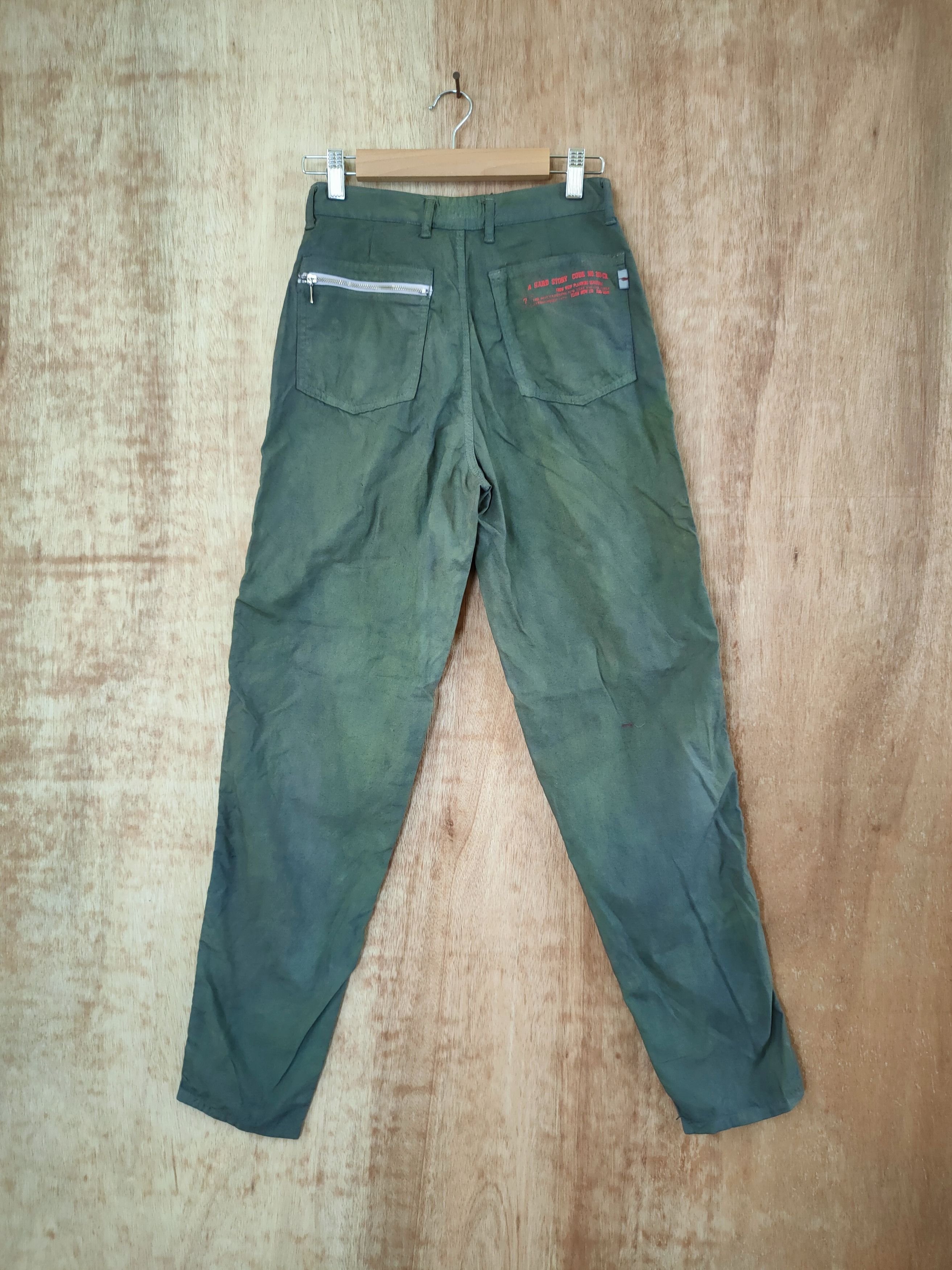 Japanese Brand SIZE 24 wow faded green multi pocket cargo pants #46- 623 Size 24" / US 00 / IT 34 - 7 Thumbnail