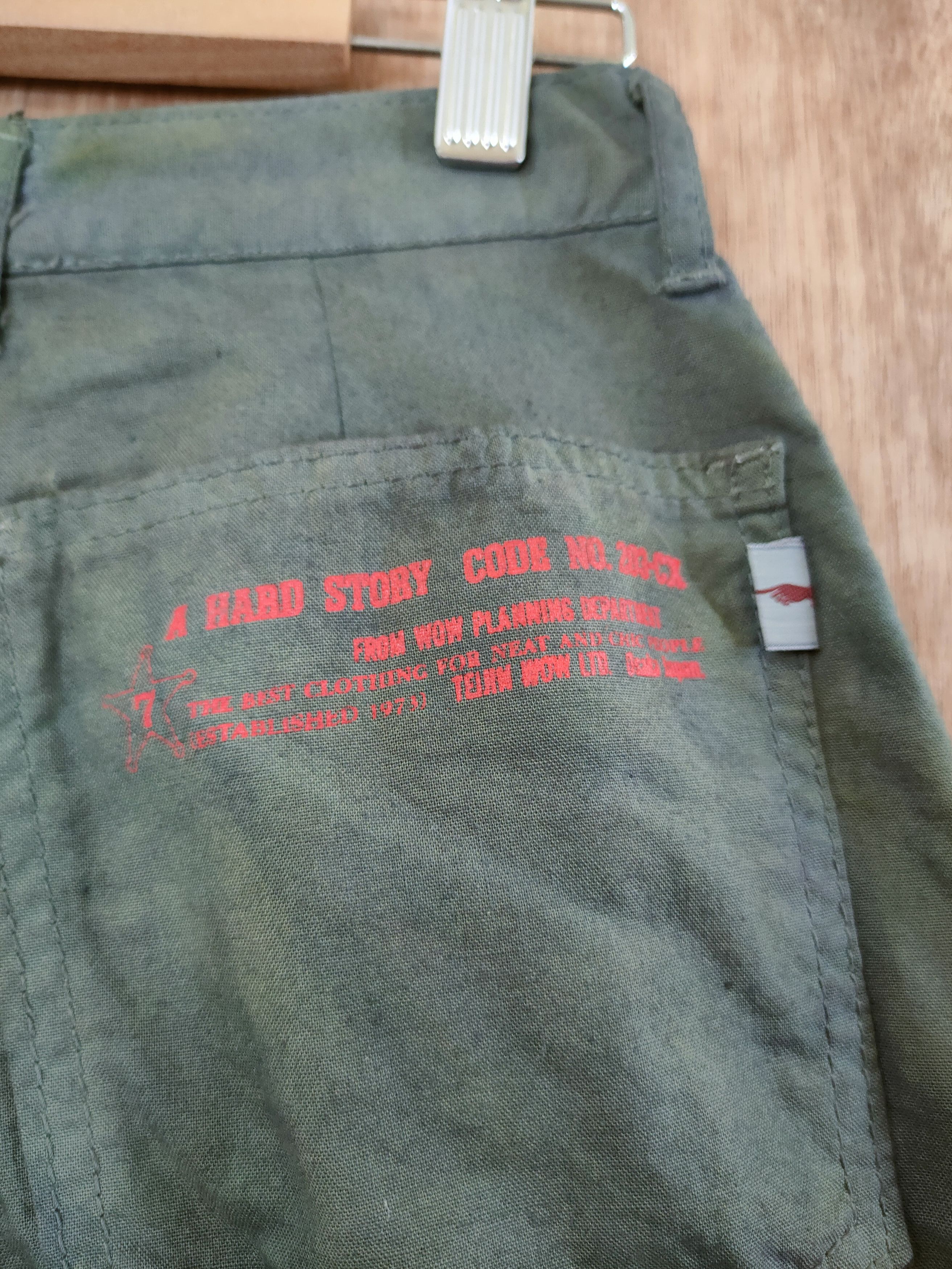 Japanese Brand SIZE 24 wow faded green multi pocket cargo pants #46- 623 Size 24" / US 00 / IT 34 - 10 Thumbnail
