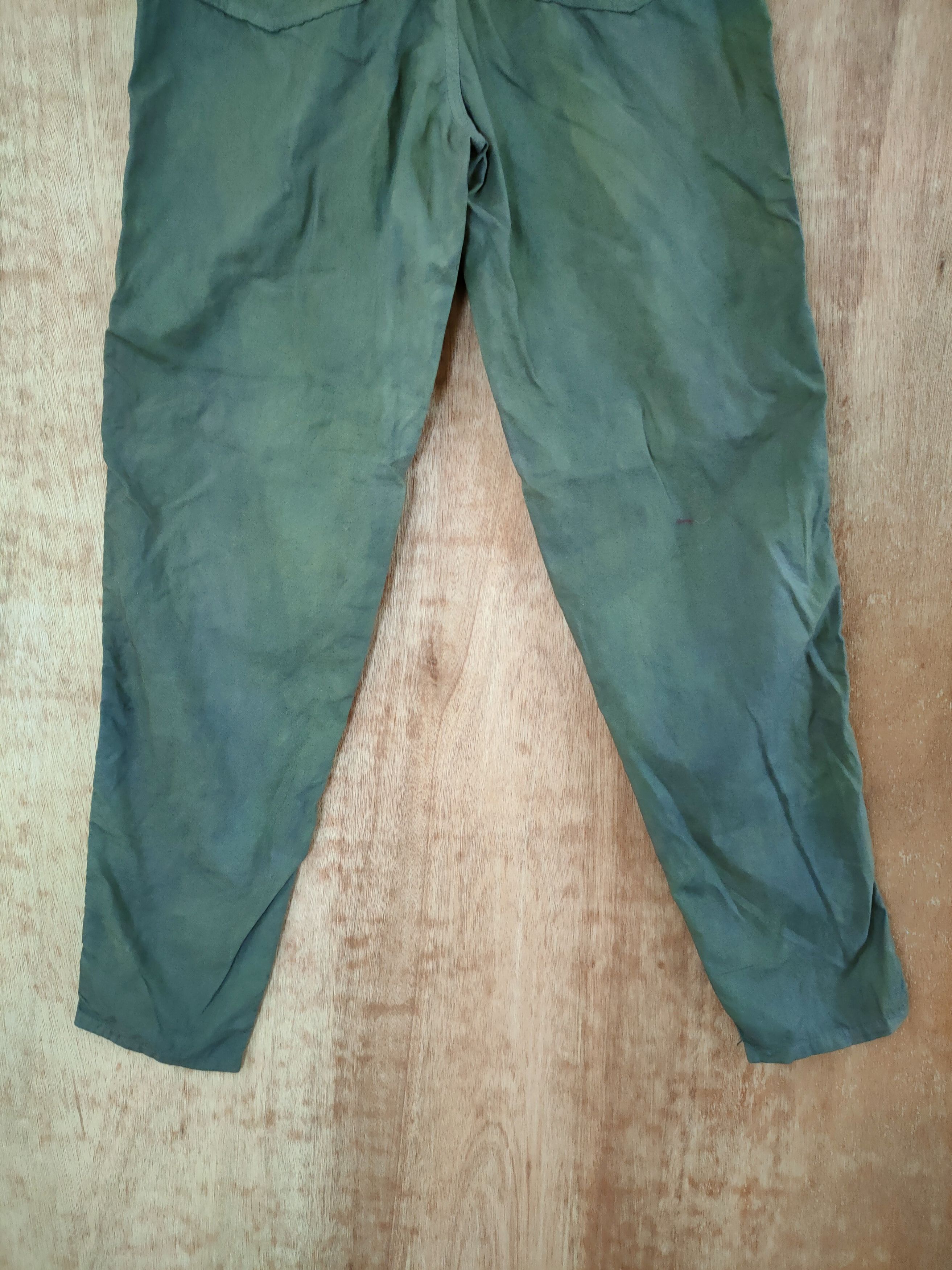 Japanese Brand SIZE 24 wow faded green multi pocket cargo pants #46- 623 Size 24" / US 00 / IT 34 - 8 Thumbnail