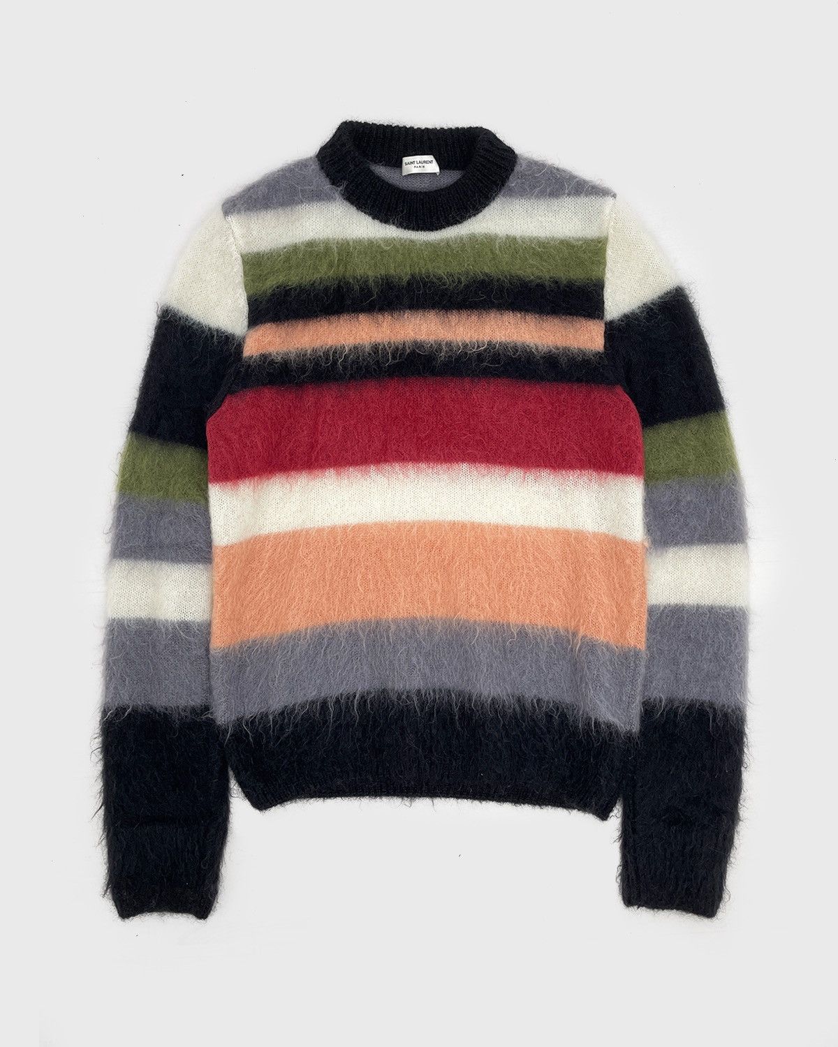 Saint Laurent Paris Saint Laurent FW17 Striped Mohair Sweater Size US S / EU 44-46 / 1 - 1 Thumbnail