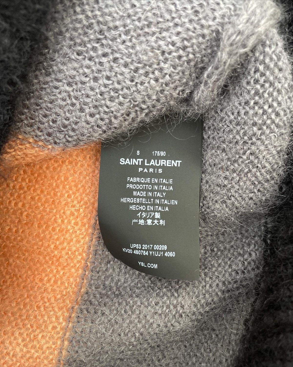 Saint Laurent Paris Saint Laurent FW17 Striped Mohair Sweater Size US S / EU 44-46 / 1 - 4 Thumbnail