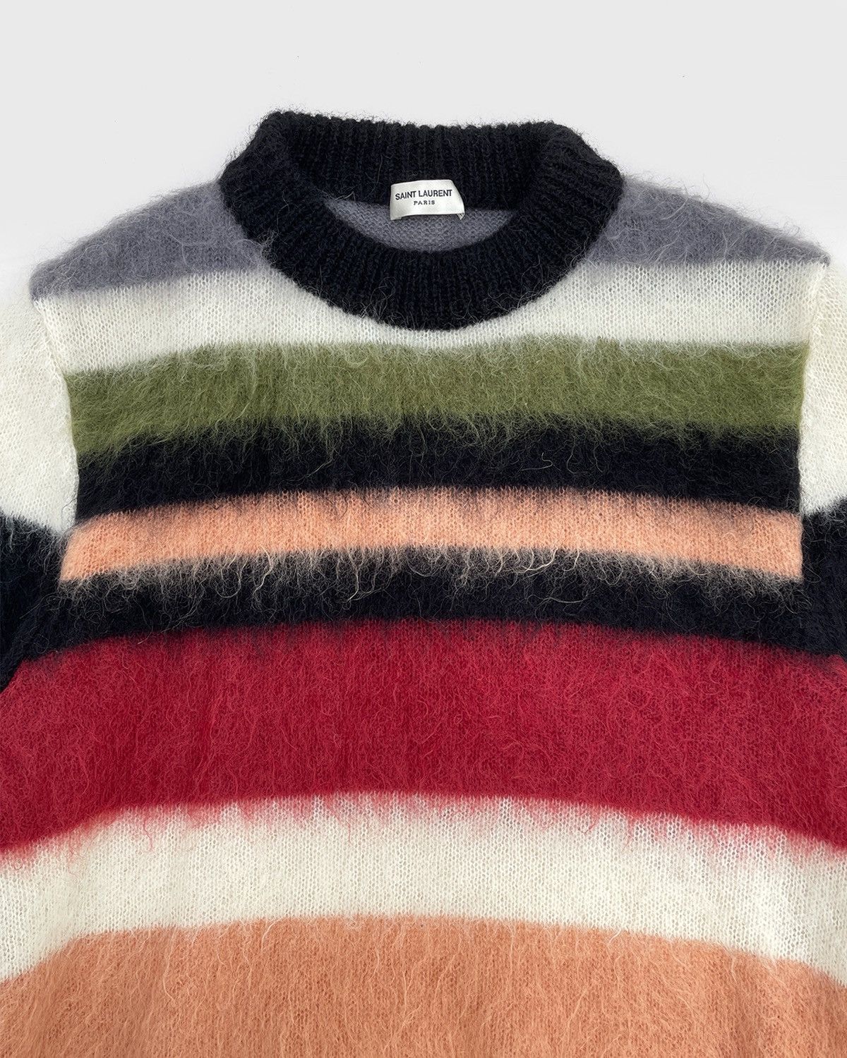Saint Laurent Paris Saint Laurent FW17 Striped Mohair Sweater Size US S / EU 44-46 / 1 - 3 Thumbnail