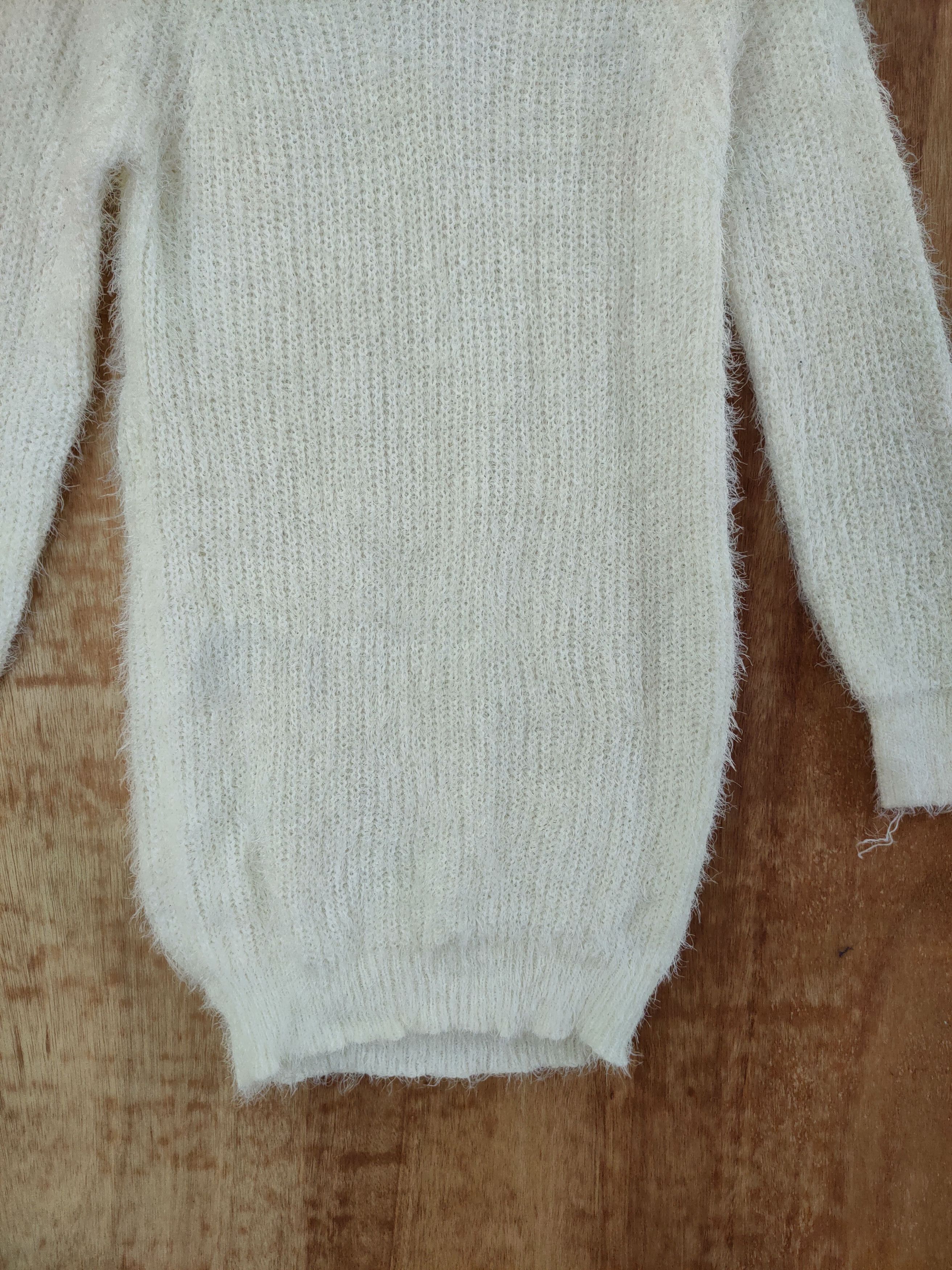 Homespun Knitwear × Japanese Brand Miller Feuille mohair fur shaggy long knitwear #46-579 Size M / US 6-8 / IT 42-44 - 2 Thumbnail