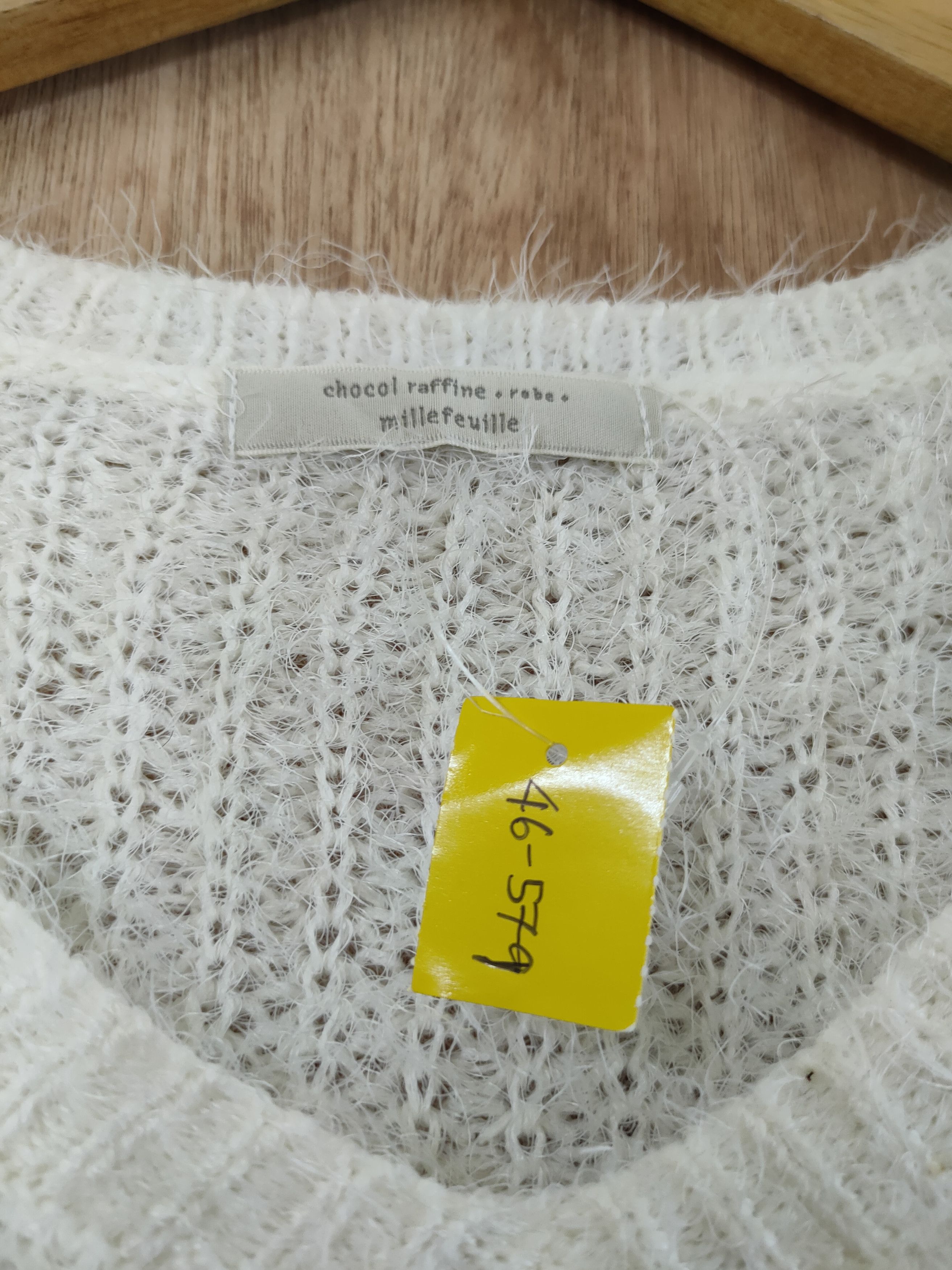Homespun Knitwear × Japanese Brand Miller Feuille mohair fur shaggy long knitwear #46-579 Size M / US 6-8 / IT 42-44 - 6 Thumbnail