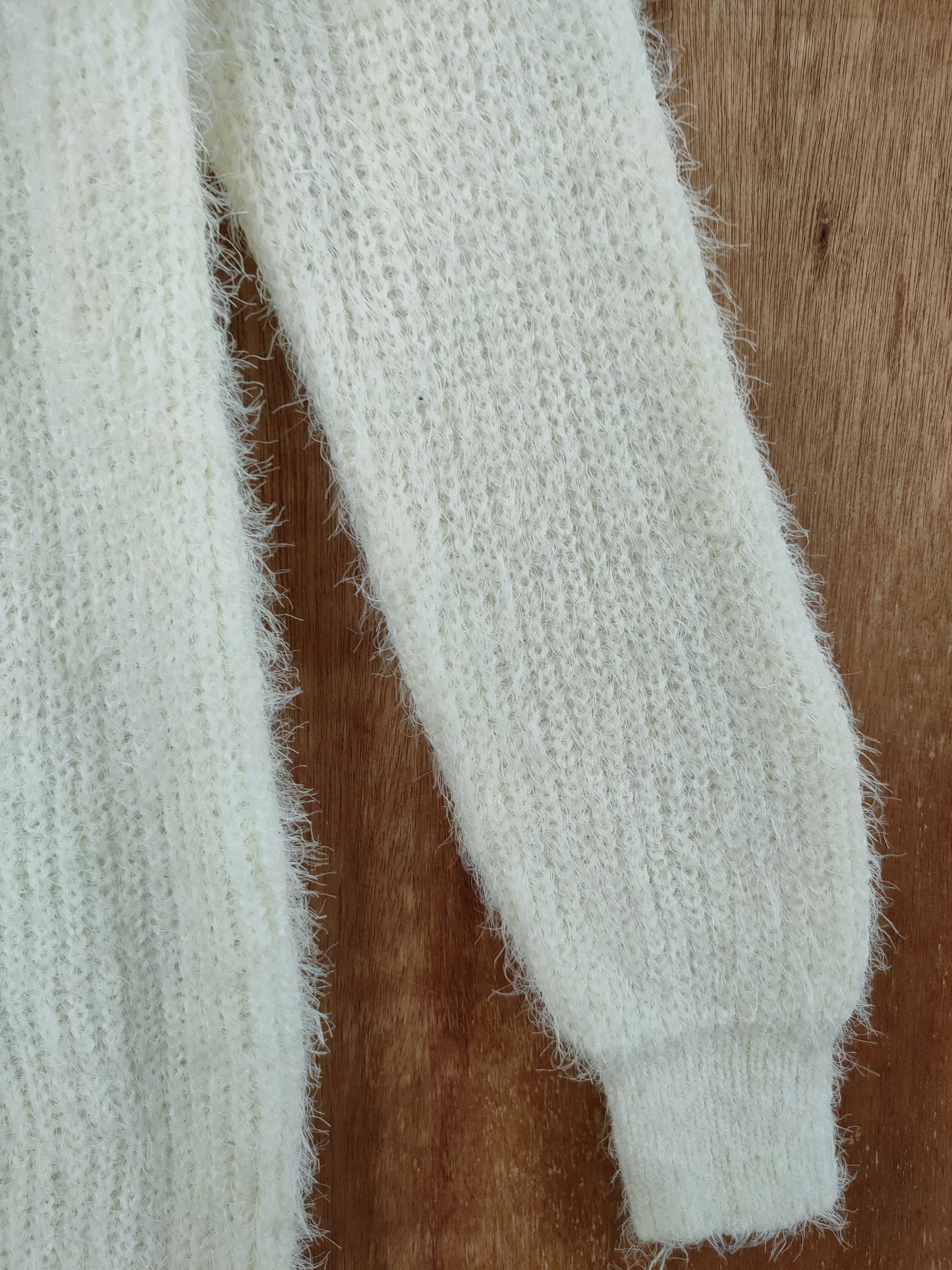 Homespun Knitwear × Japanese Brand Miller Feuille mohair fur shaggy long knitwear #46-579 Size M / US 6-8 / IT 42-44 - 5 Thumbnail