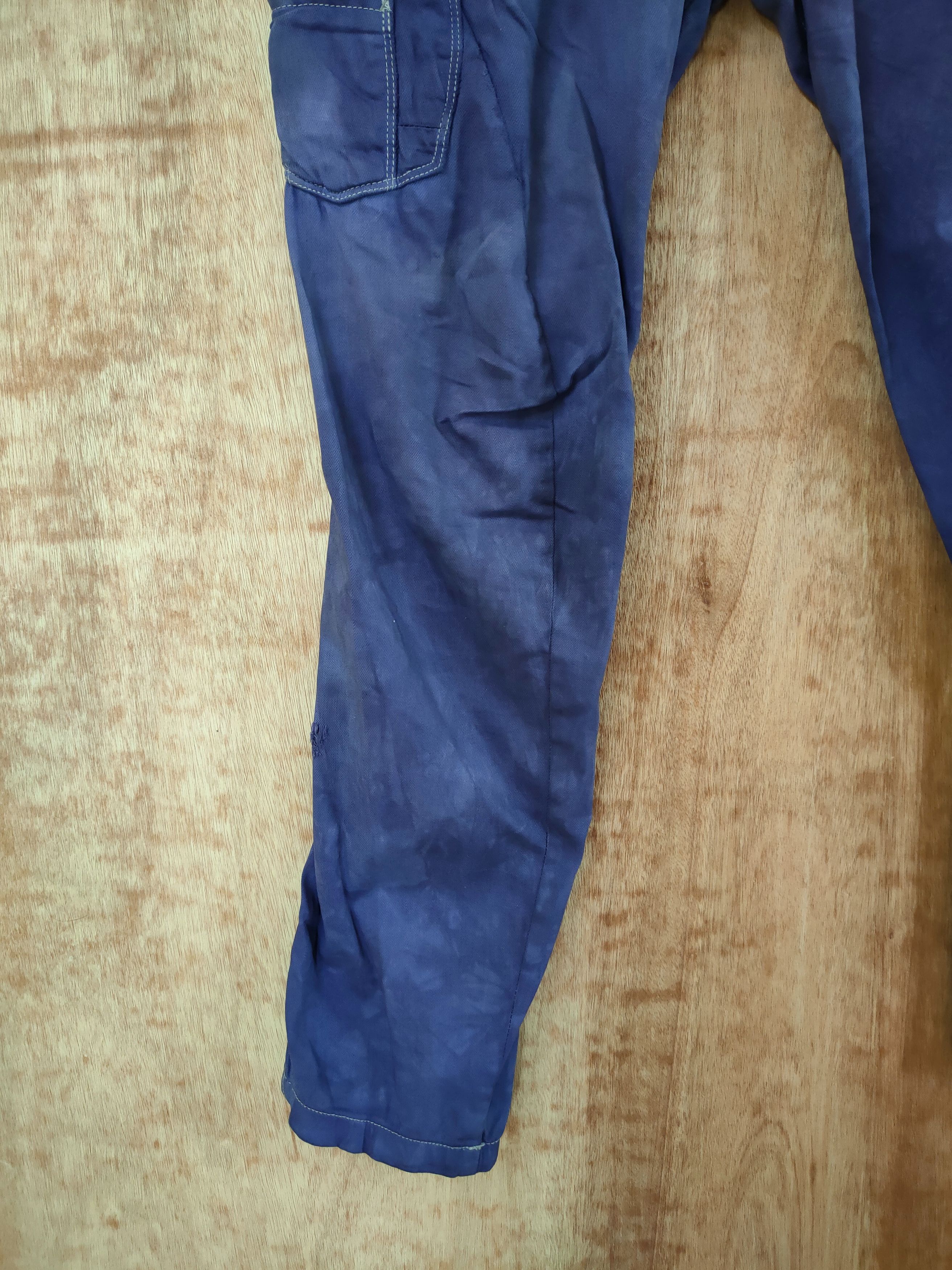 Japanese Brand DL Evenriver thrashed faded distressed cargo pants #46-624 Size 33" - 3 Thumbnail