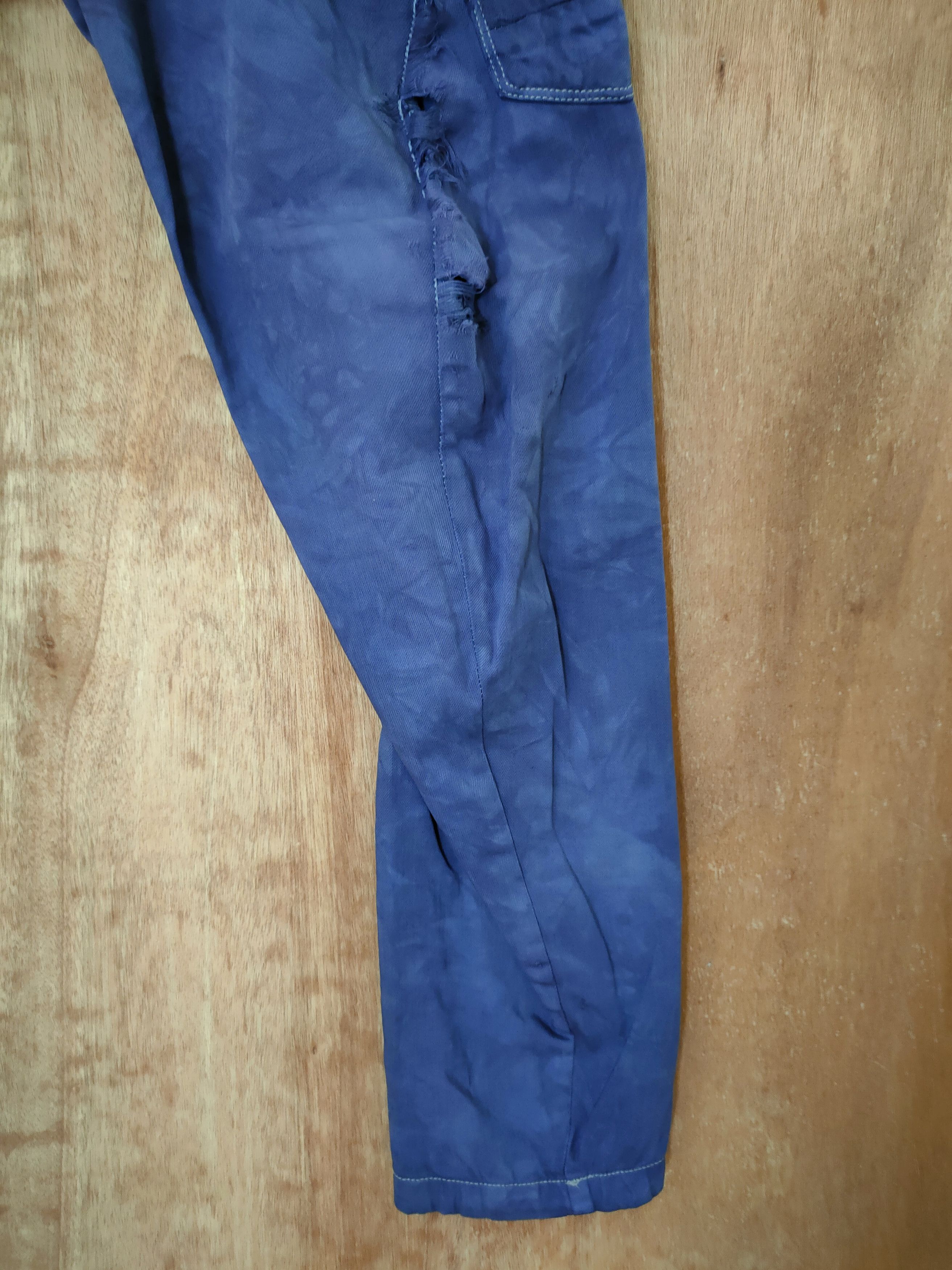 Japanese Brand DL Evenriver thrashed faded distressed cargo pants #46-624 Size 33" - 2 Thumbnail
