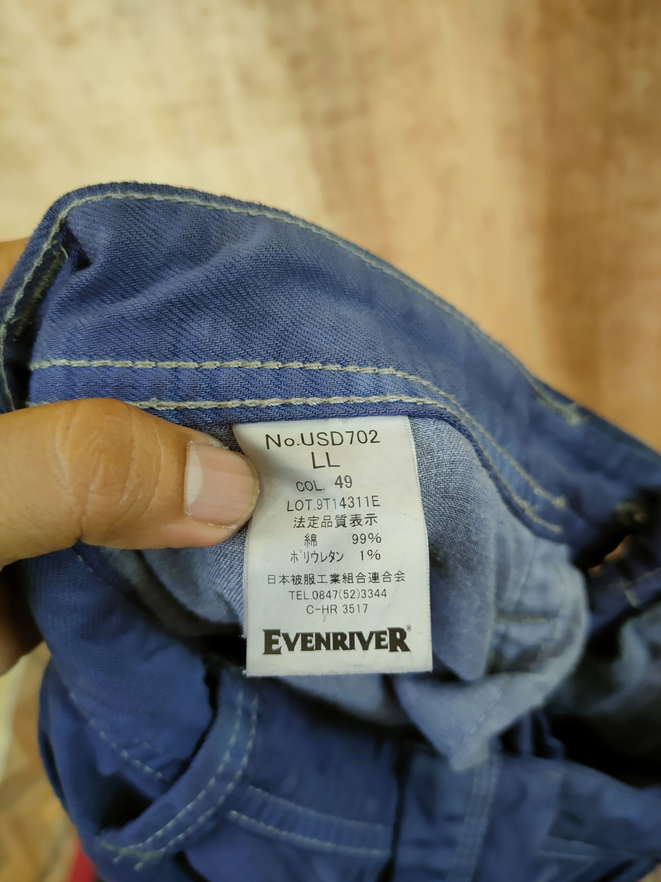 Japanese Brand DL Evenriver thrashed faded distressed cargo pants #46-624 Size 33" - 12 Thumbnail