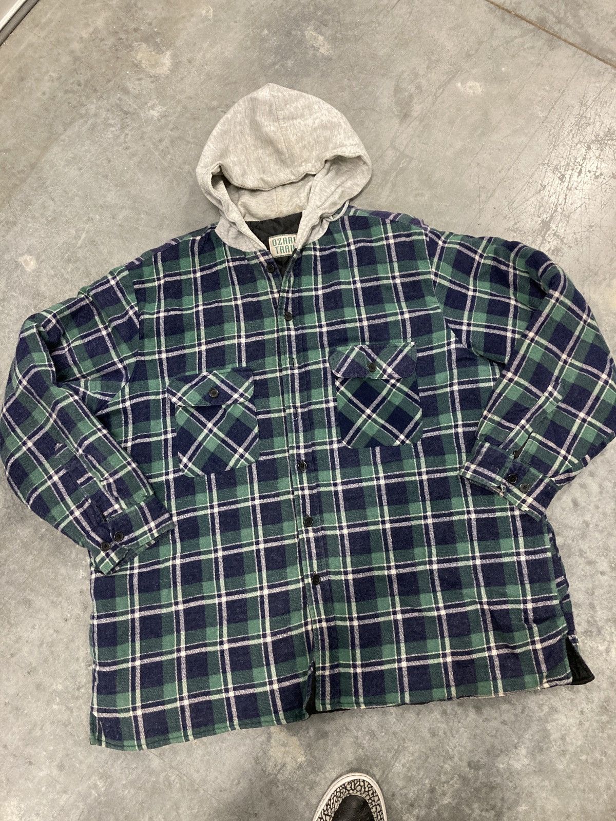 Ozark trail hooded flannel jacket sale