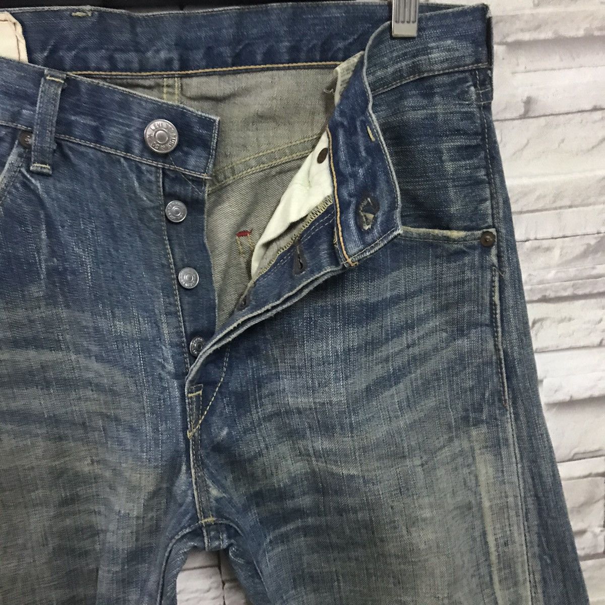 Levi's Levis Red Distressed Engineered Jeans J22174 Size US 30 / EU 46 - 8 Thumbnail
