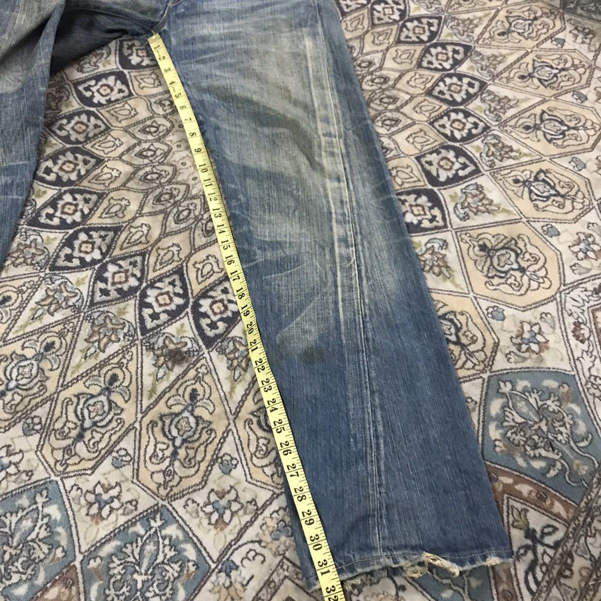 Levi's Levis Red Distressed Engineered Jeans J22174 Size US 30 / EU 46 - 18 Thumbnail