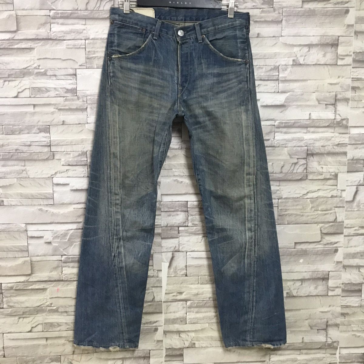 Levi's Levis Red Distressed Engineered Jeans J22174 Size US 30 / EU 46 - 3 Thumbnail