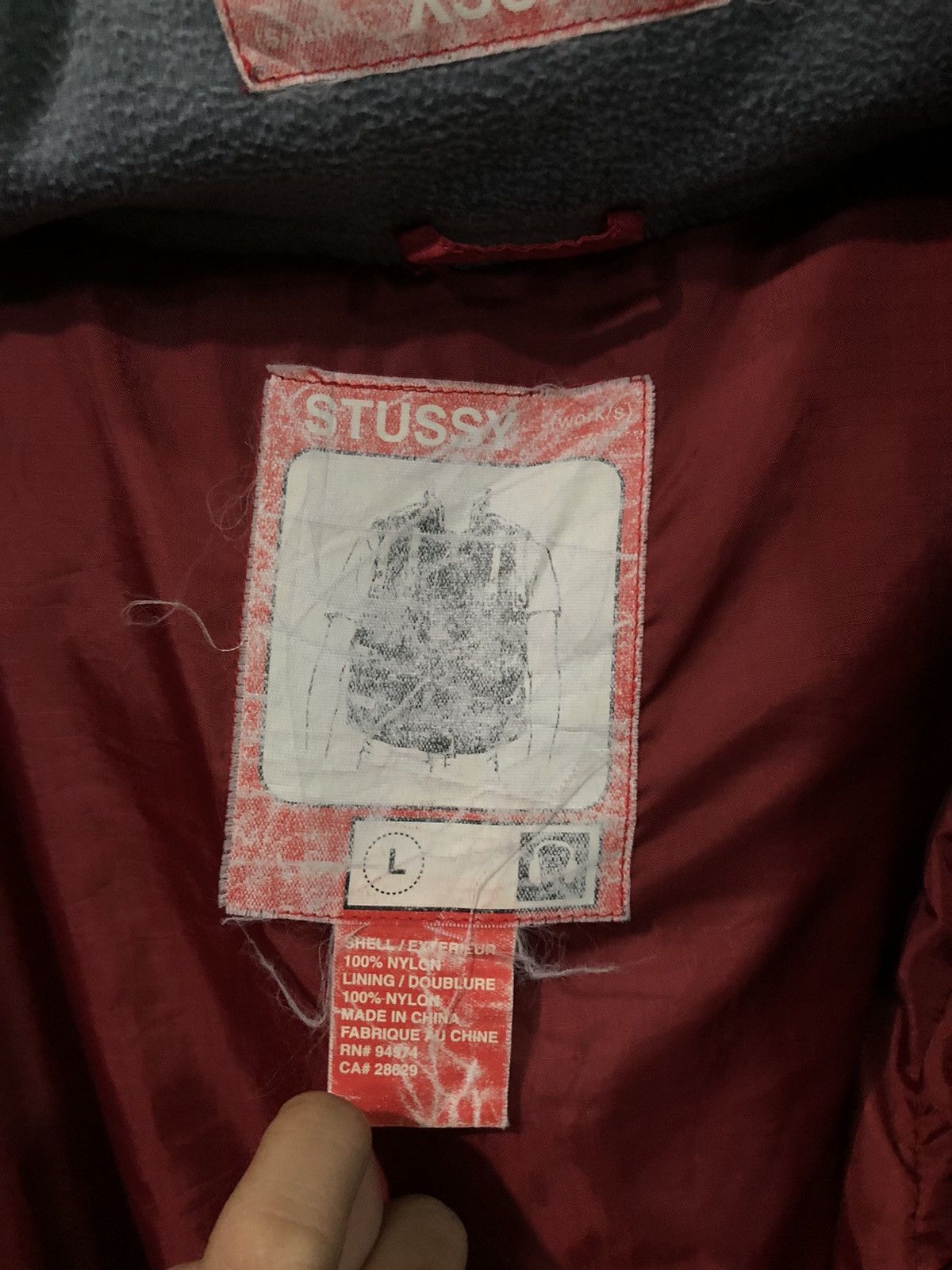 Stussy Vintage Stussy Windbreaker Hoodie Jacket Size US L / EU 52-54 / 3 - 8 Thumbnail