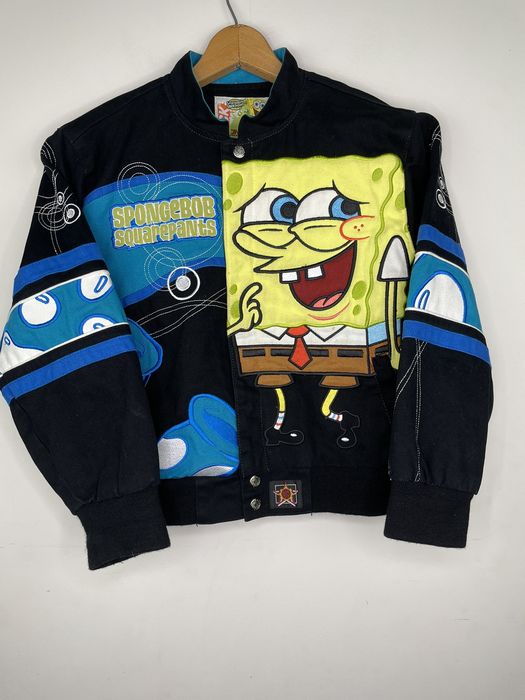 Vintage Vintage Spongebob Nickelodeon Embroidered Varsity Jacket 