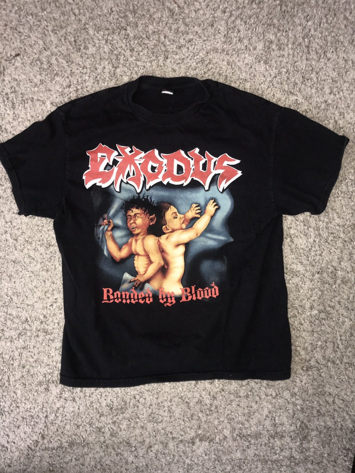 Vintage Exodus T-shirt vintage rock bonded by blood size S black | Grailed