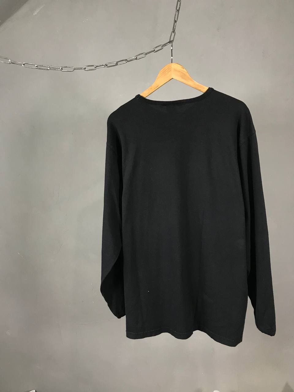Nike × Vintage Nike swoosh streetwear vintage black sweatshirt Size US XL / EU 56 / 4 - 6 Thumbnail