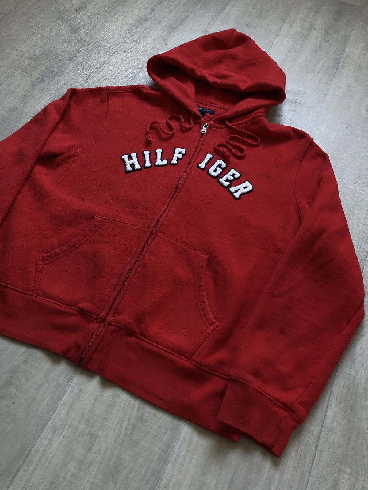 Tommy Hilfiger Vintage Tommy Hilfiger Hoodie Zip Up Big Logo Size S Size US S / EU 44-46 / 1 - 3 Thumbnail