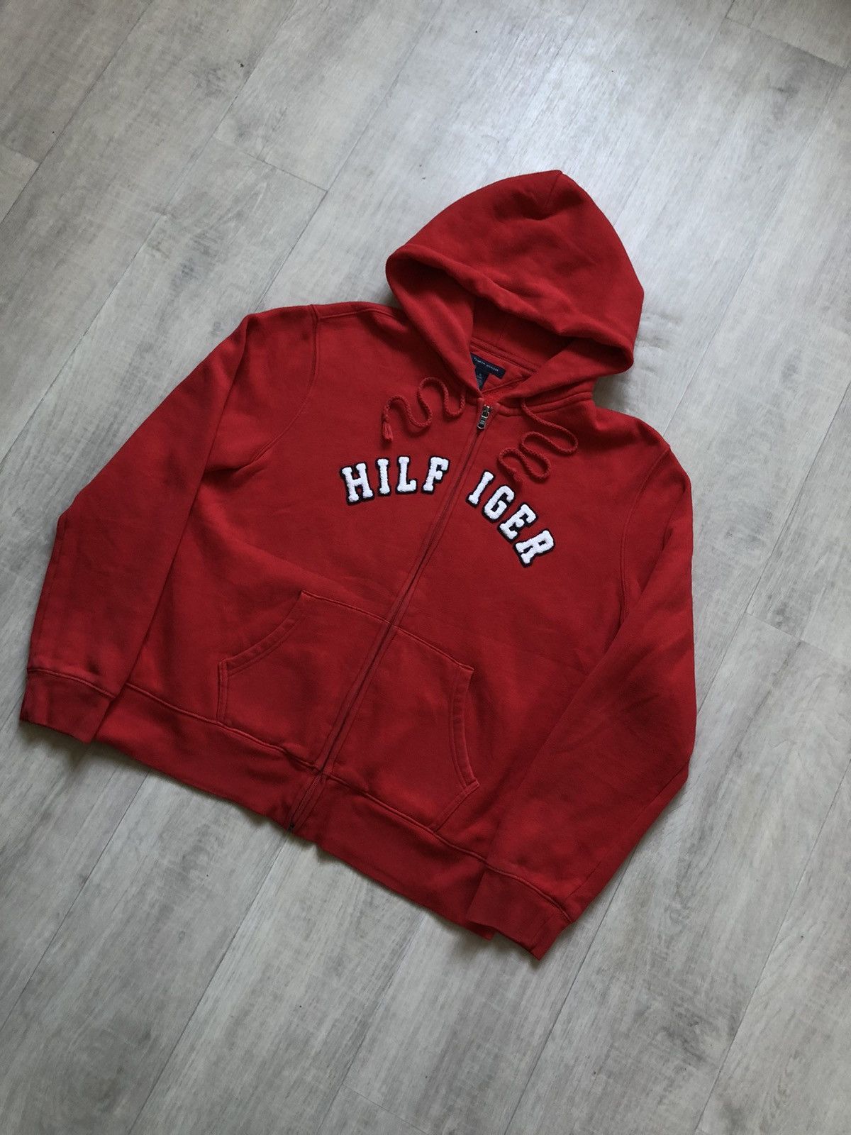 Tommy Hilfiger Vintage Tommy Hilfiger Hoodie Zip Up Big Logo Size S Size US S / EU 44-46 / 1 - 4 Thumbnail