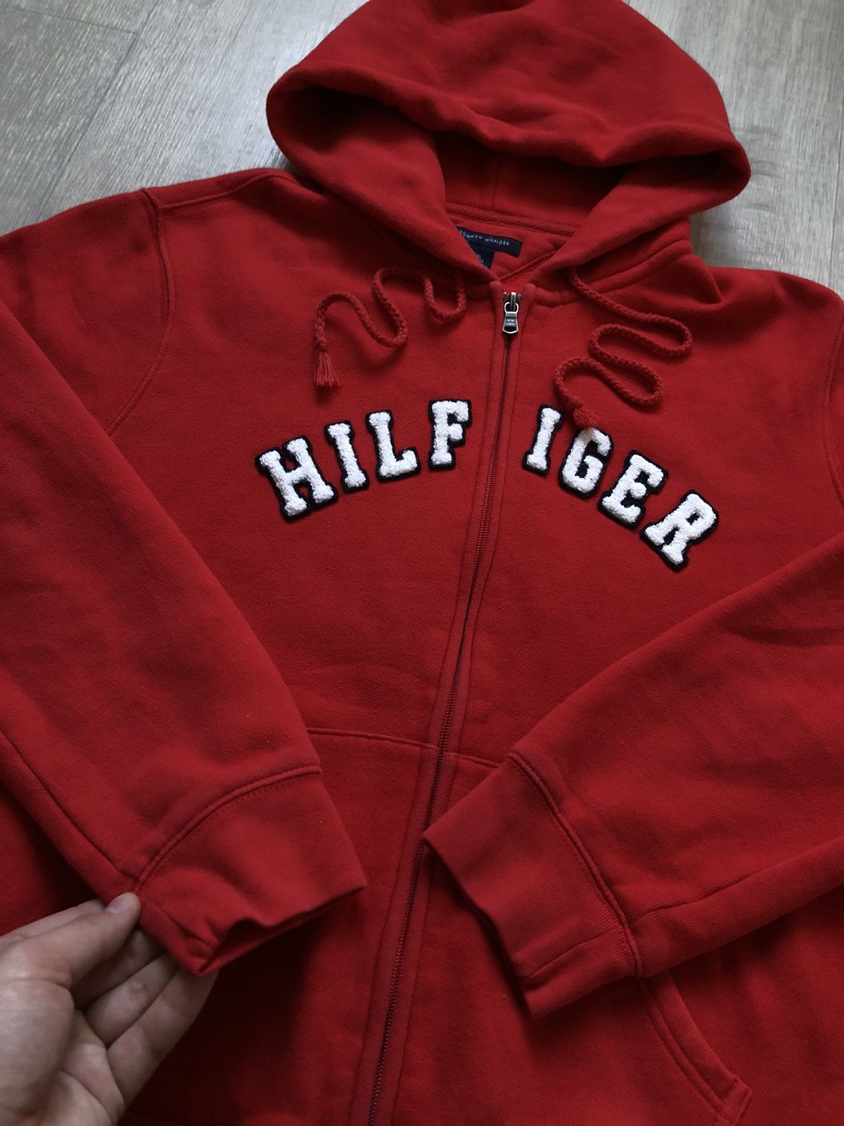 Tommy Hilfiger Vintage Tommy Hilfiger Hoodie Zip Up Big Logo Size S Size US S / EU 44-46 / 1 - 6 Thumbnail