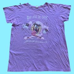 Vintage Carolina Panthers Looney Tunes Tasmanian Devil T Shirt -   Israel