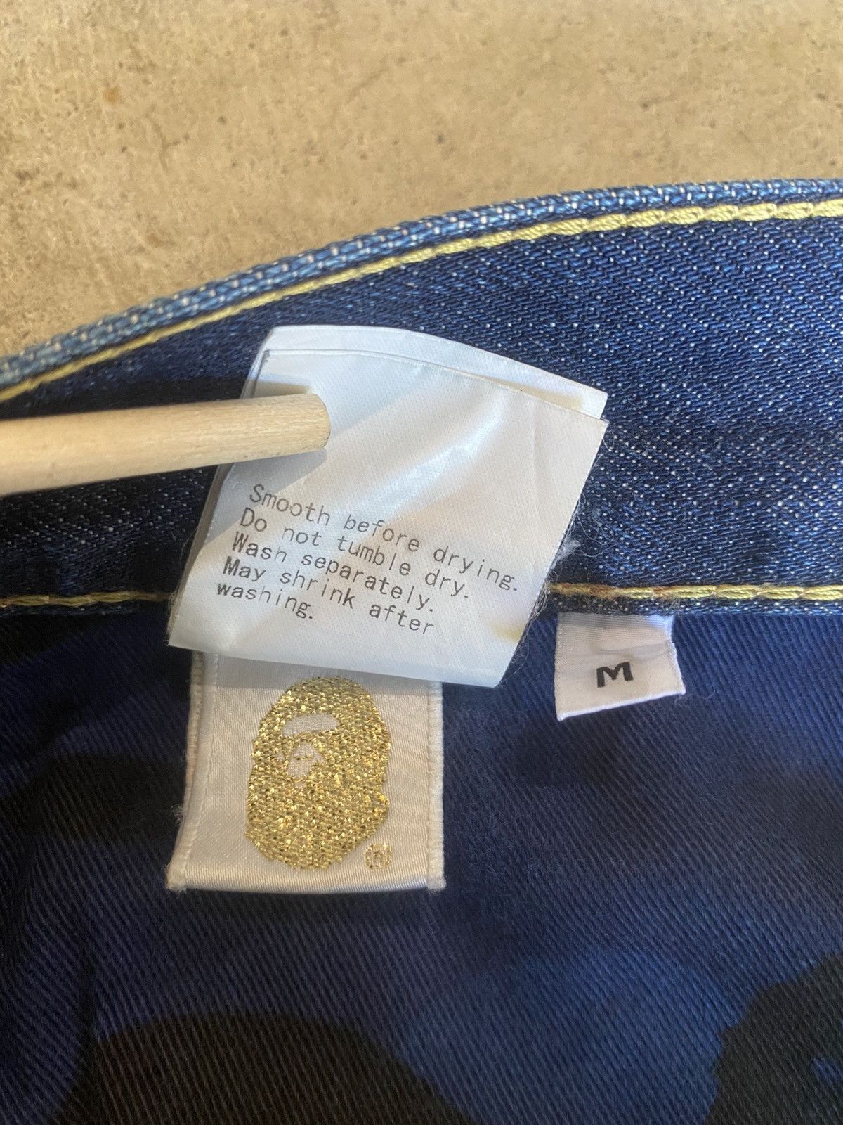Bape Bapesta Denim Size US 34 / EU 50 - 12 Thumbnail
