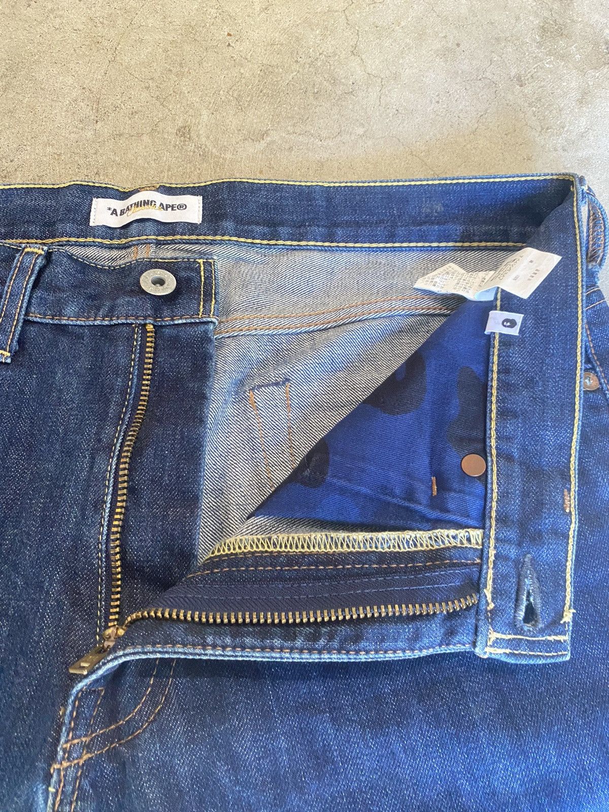 Bape Bapesta Denim Size US 34 / EU 50 - 7 Thumbnail