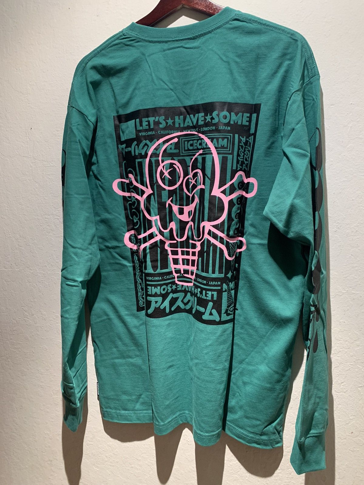 Billionaire Boys Club × Icecream × Pharrell *RARE* New Ice Cream BBC Cone Print Long Sleeve Shirt Large Size US L / EU 52-54 / 3 - 2 Thumbnail