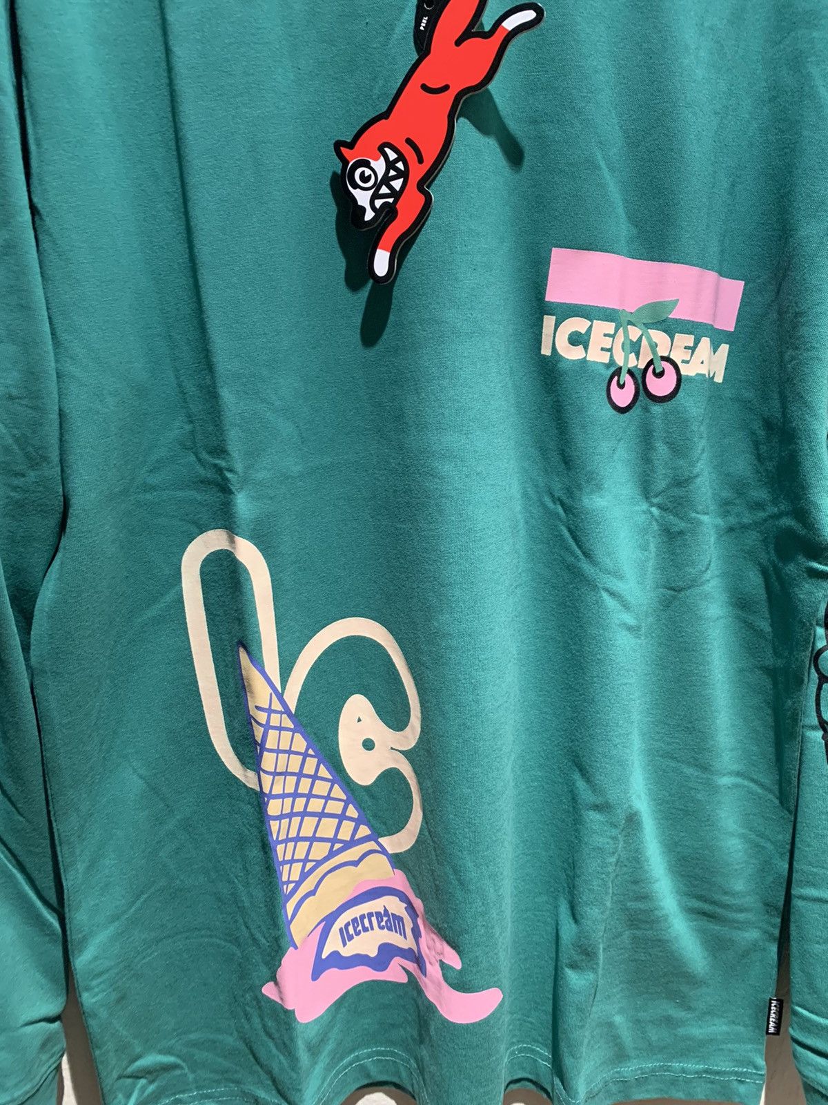 Billionaire Boys Club × Icecream × Pharrell *RARE* New Ice Cream BBC Cone Print Long Sleeve Shirt Large Size US L / EU 52-54 / 3 - 4 Thumbnail