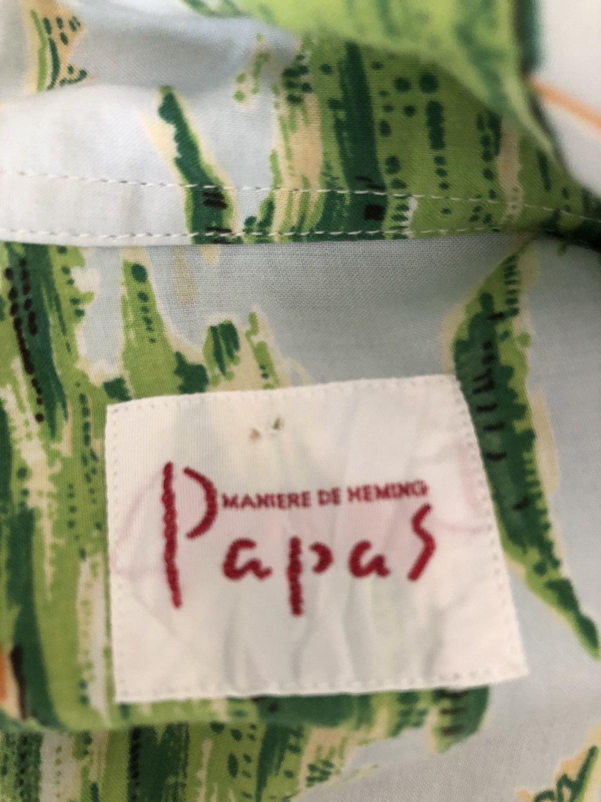 Mademoiselle Non Non Vintage PAPAS Japan Golf Island Rayon Baggy Hawaiian Shirt Size US M / EU 48-50 / 2 - 13 Thumbnail