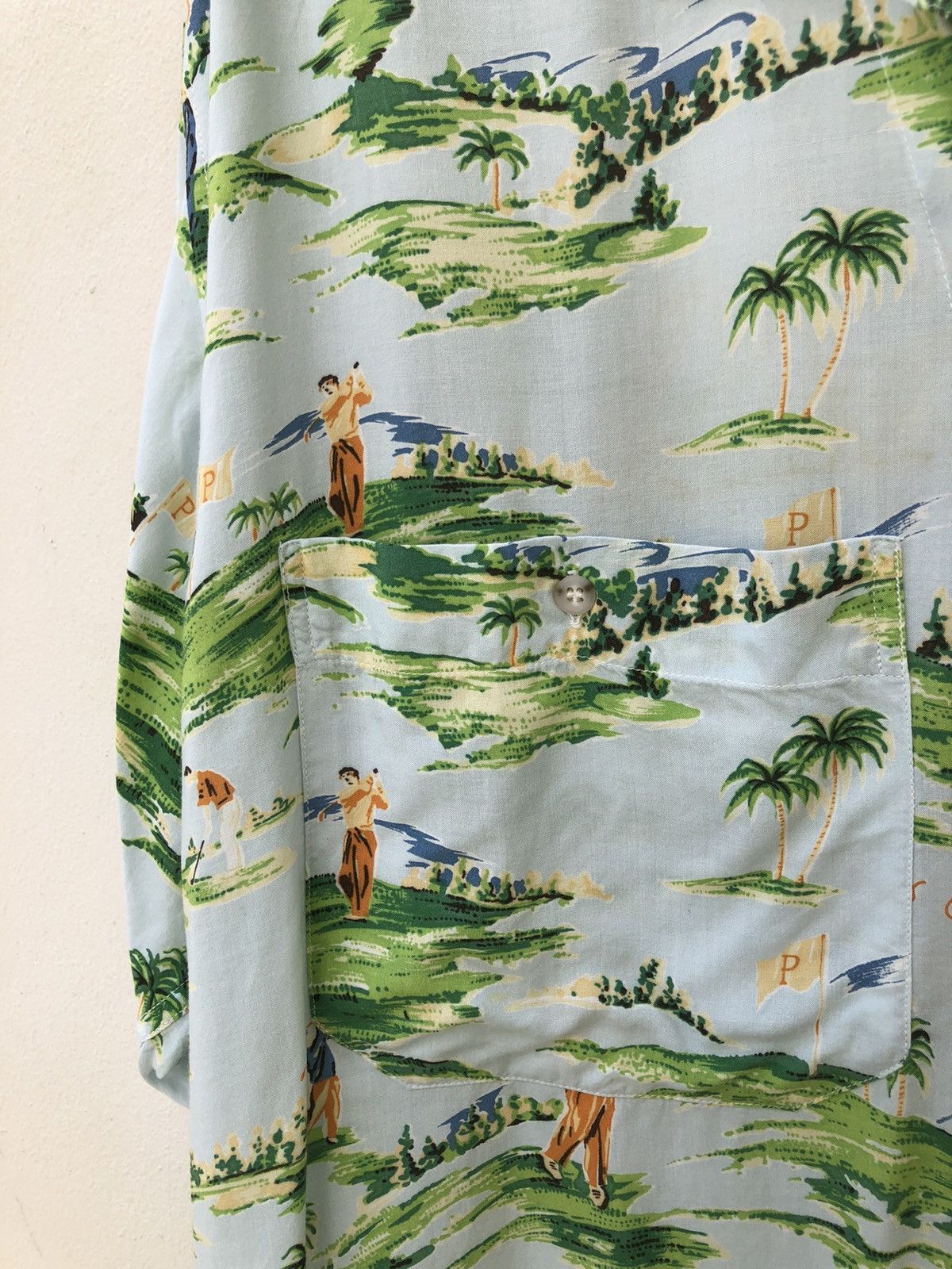 Mademoiselle Non Non Vintage PAPAS Japan Golf Island Rayon Baggy Hawaiian Shirt Size US M / EU 48-50 / 2 - 6 Thumbnail