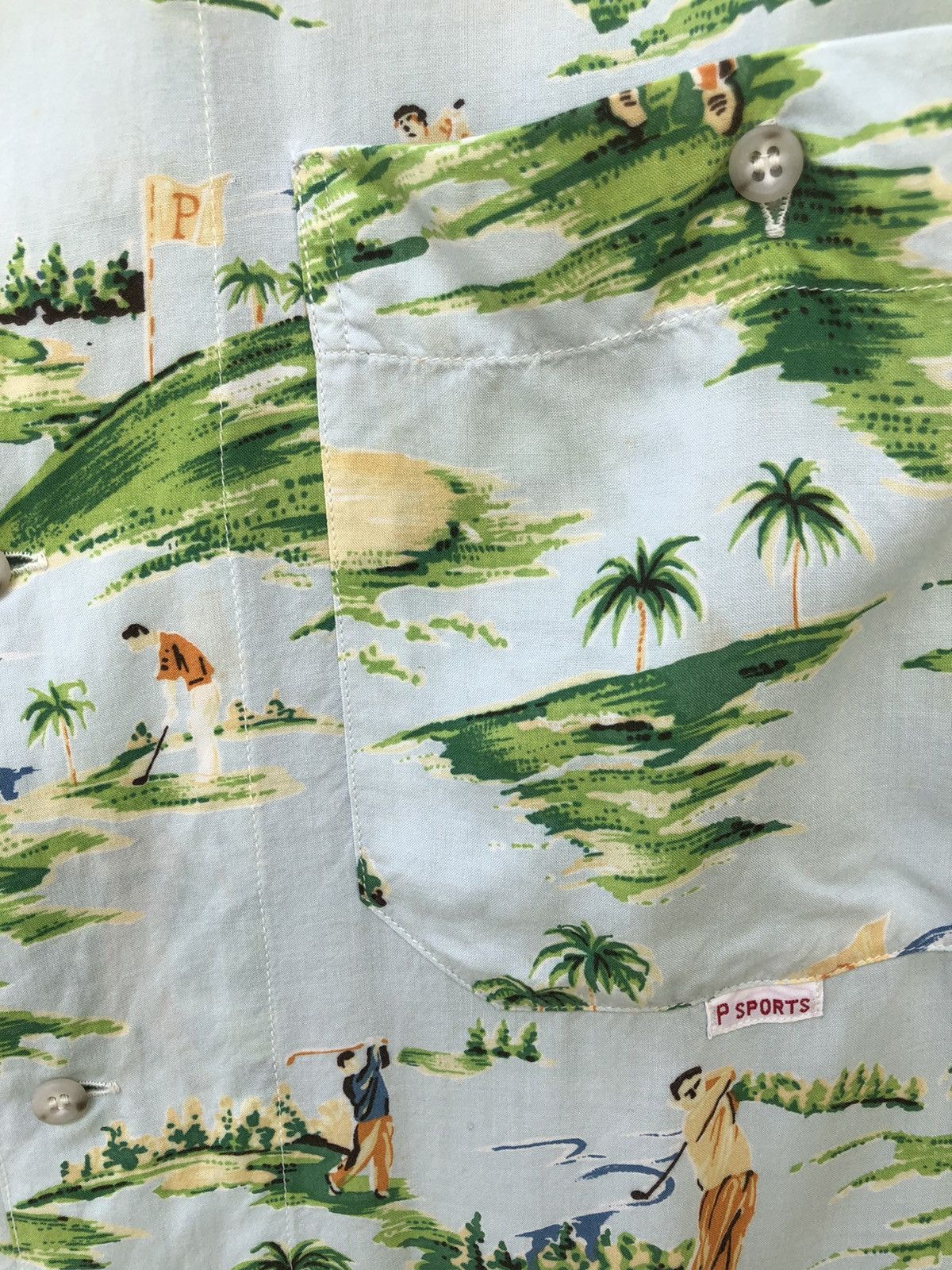 Mademoiselle Non Non Vintage PAPAS Japan Golf Island Rayon Baggy Hawaiian Shirt Size US M / EU 48-50 / 2 - 5 Thumbnail