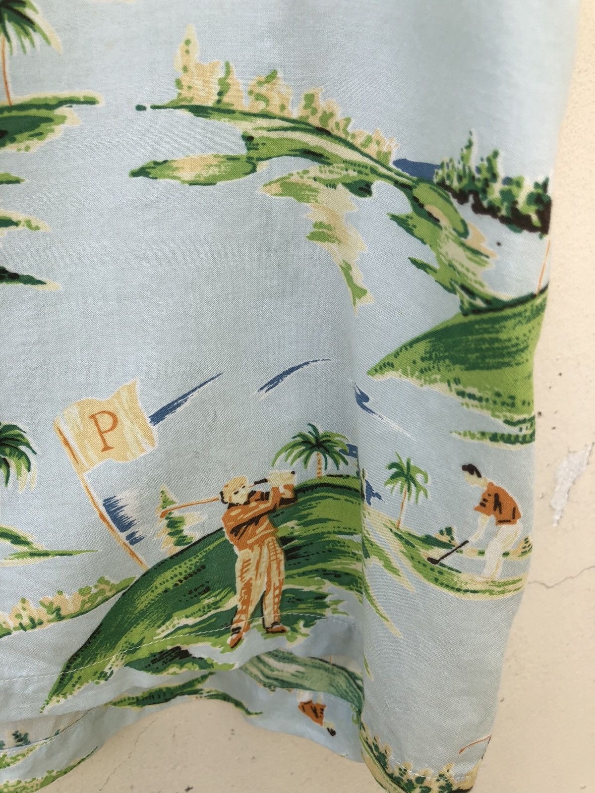 Mademoiselle Non Non Vintage PAPAS Japan Golf Island Rayon Baggy Hawaiian Shirt Size US M / EU 48-50 / 2 - 9 Thumbnail