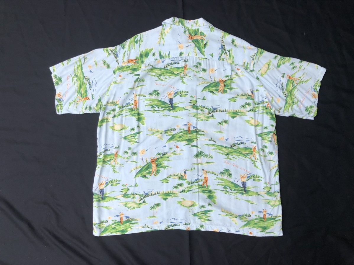 Mademoiselle Non Non Vintage PAPAS Japan Golf Island Rayon Baggy Hawaiian Shirt Size US M / EU 48-50 / 2 - 2 Thumbnail
