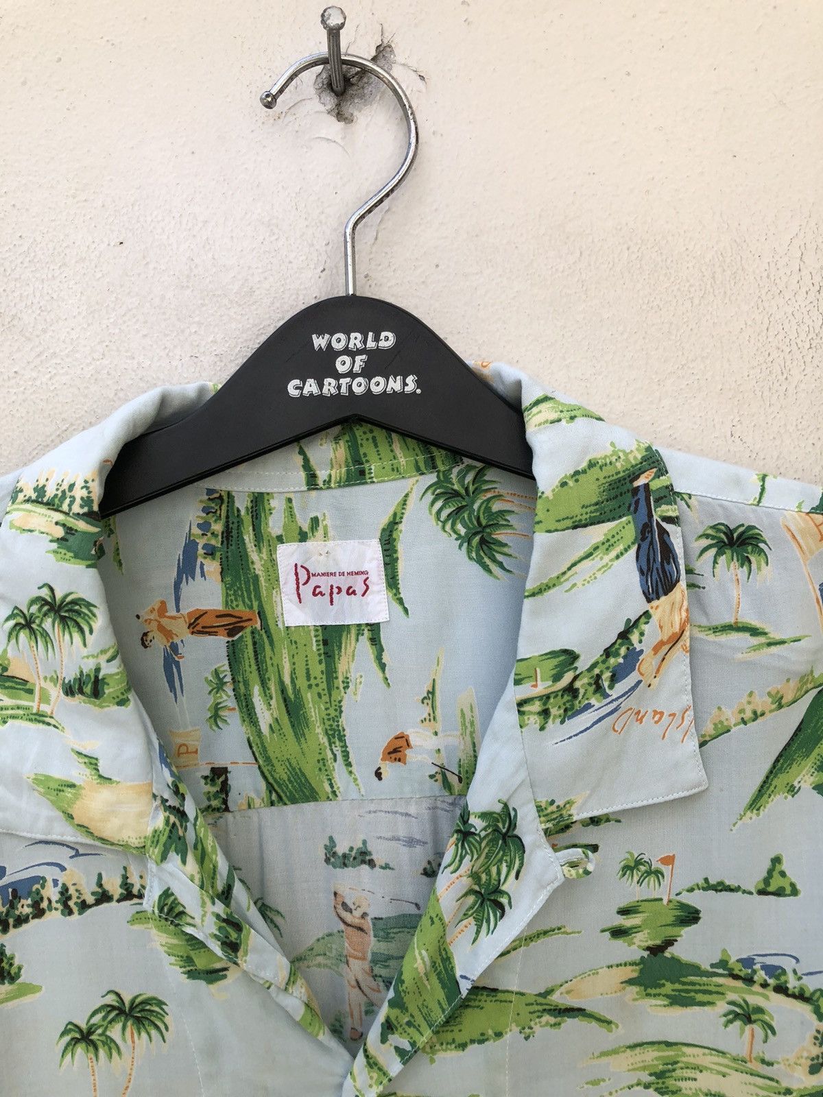Mademoiselle Non Non Vintage PAPAS Japan Golf Island Rayon Baggy Hawaiian Shirt Size US M / EU 48-50 / 2 - 4 Thumbnail