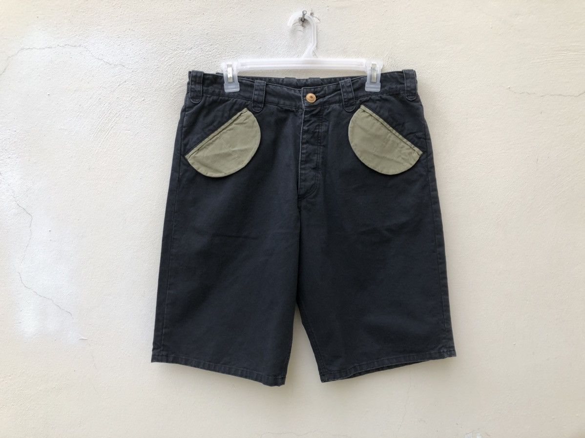 Studio D'Artisan ACCHA Japan Unity Made Flap Pocket Two Tone Short Pant Size US 31 - 6 Thumbnail