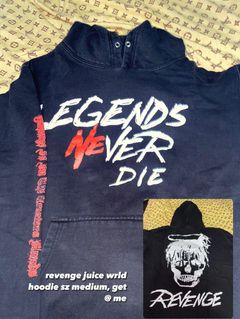 JUICE WRLD 999 x Revenge 'Collage' Hoodie Black Red Size S 2022