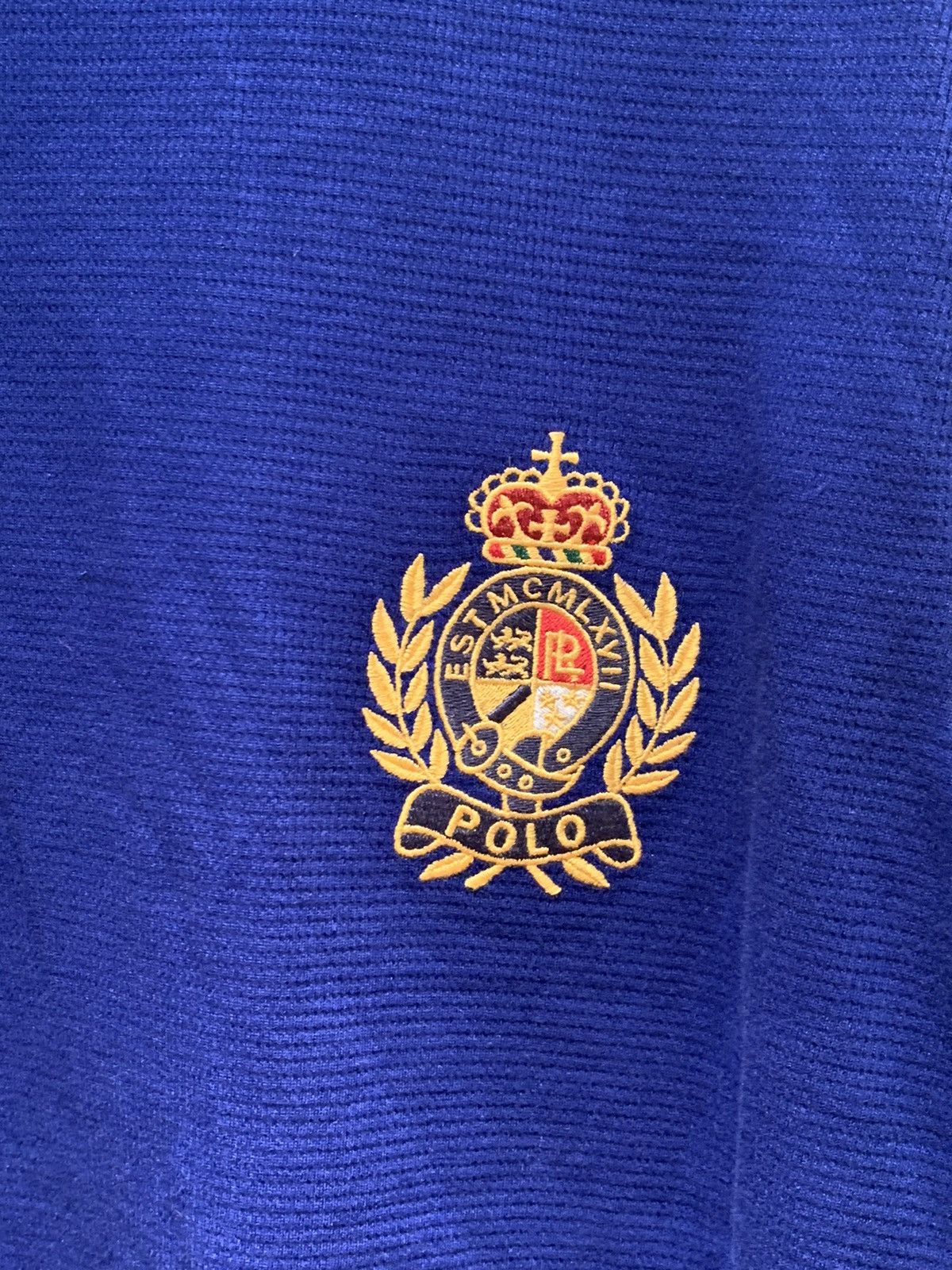 Polo Ralph Lauren *RARE* New Polo Ralph Lauren Crest Embroidered Waffle Shirt Size US XXL / EU 58 / 5 - 4 Thumbnail
